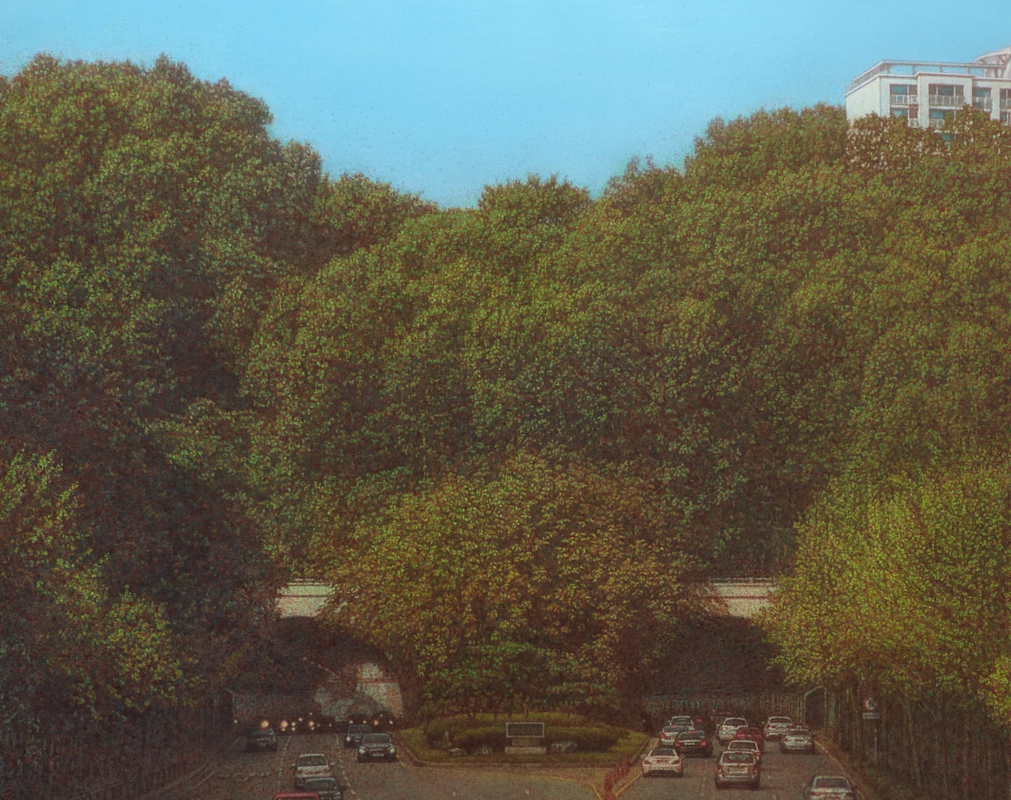 이만나 더 이상 거기에 없는 풍경 2023 Oil on canvas 130.3x1162.2cm