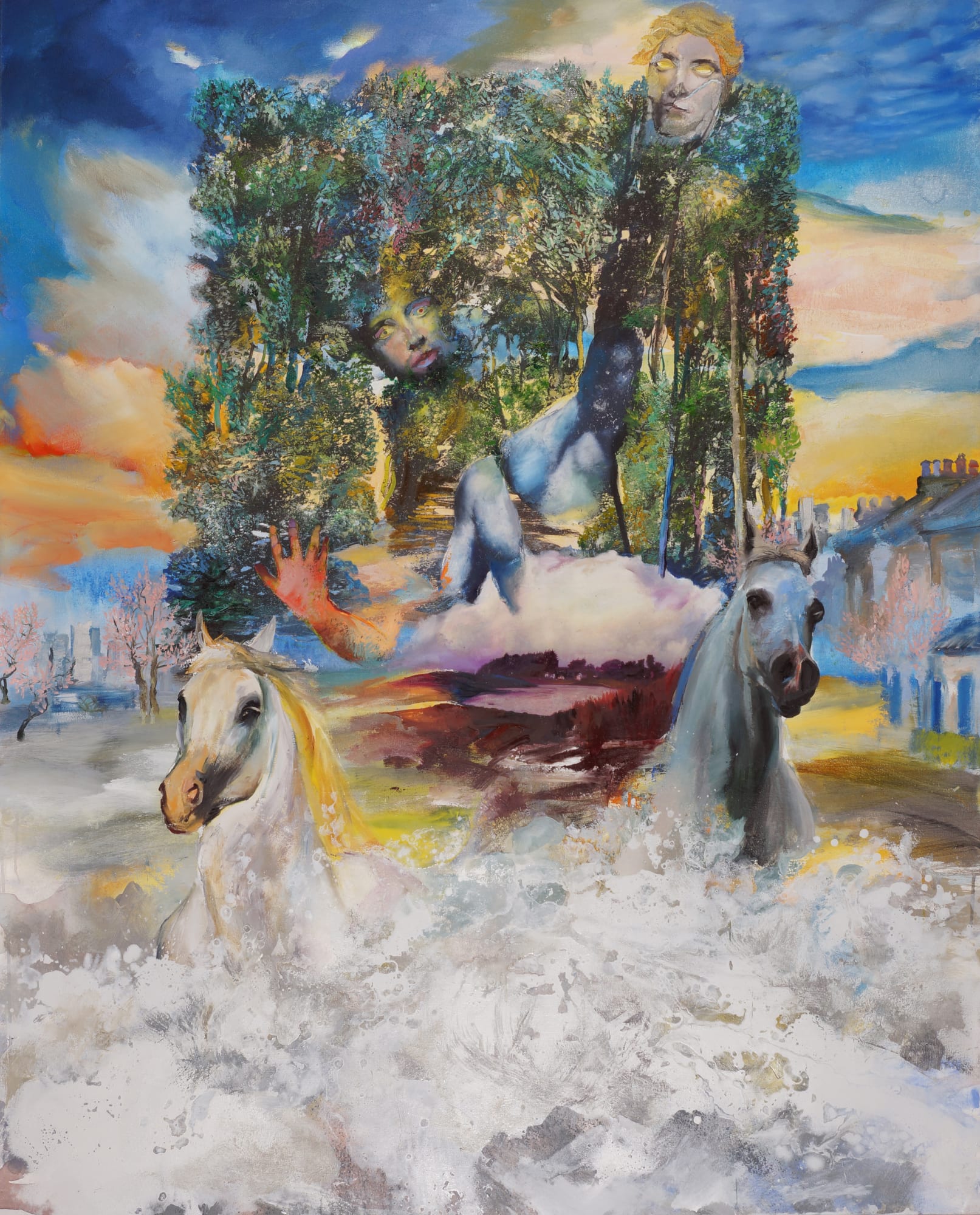 The Chariot 2022 Oil on canvas 169.5x 136.7 cm