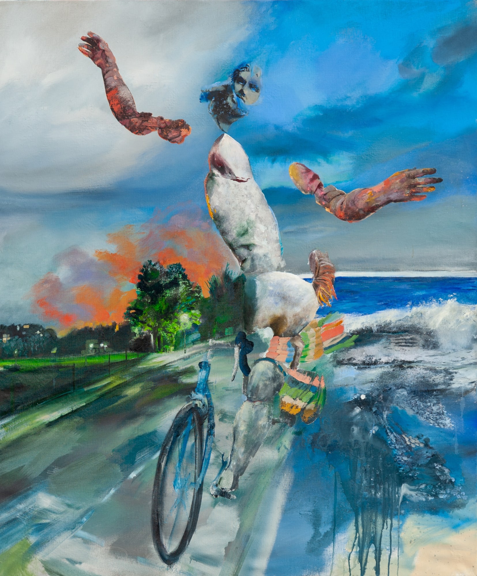 Riding Hero 2021 Oil on canvas 168x 139.5cm