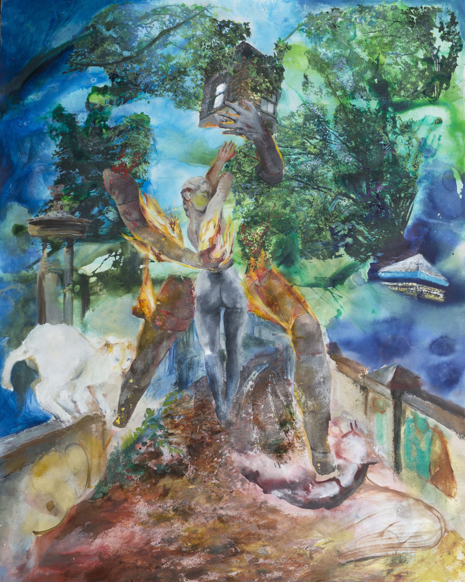 The Three Towers 2021 Oil on canvas 150x120 cm