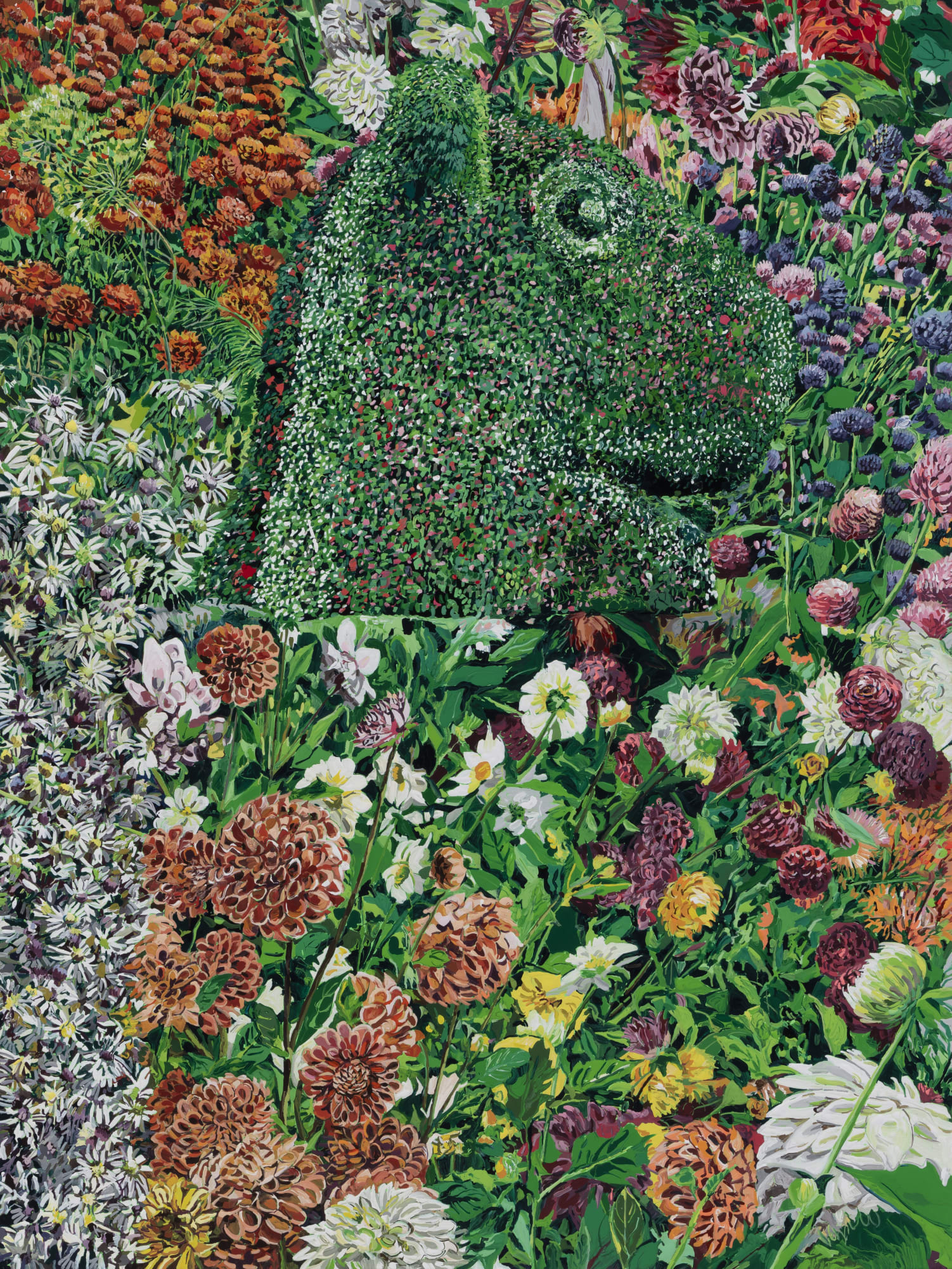 Camouflage 2024 Enamel and acrylic on canvas 121.9 x 91.4xcm