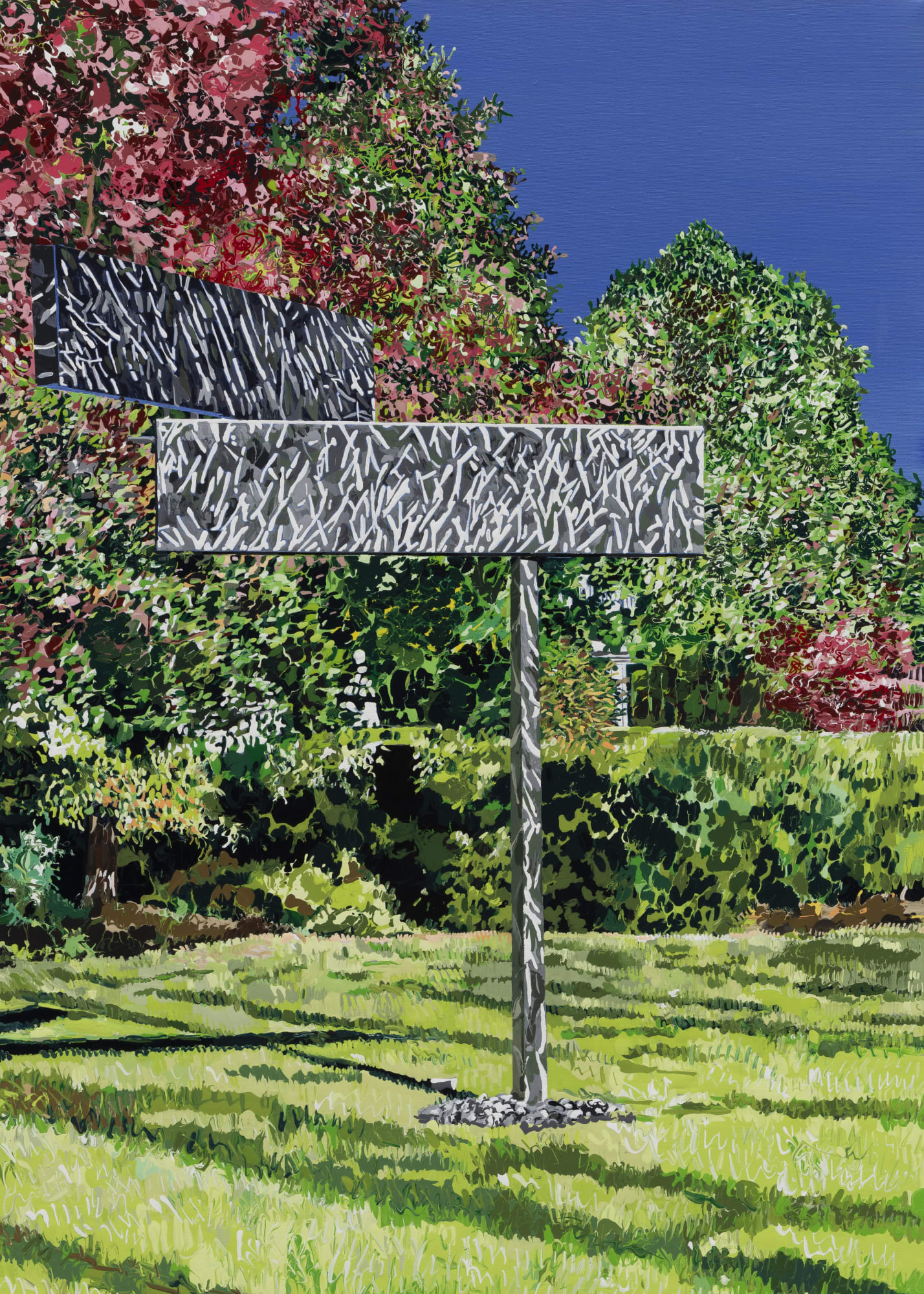 sculpture on canvas 1 2024 Enamel and acrylic on canvas 90.9x65.1 cm