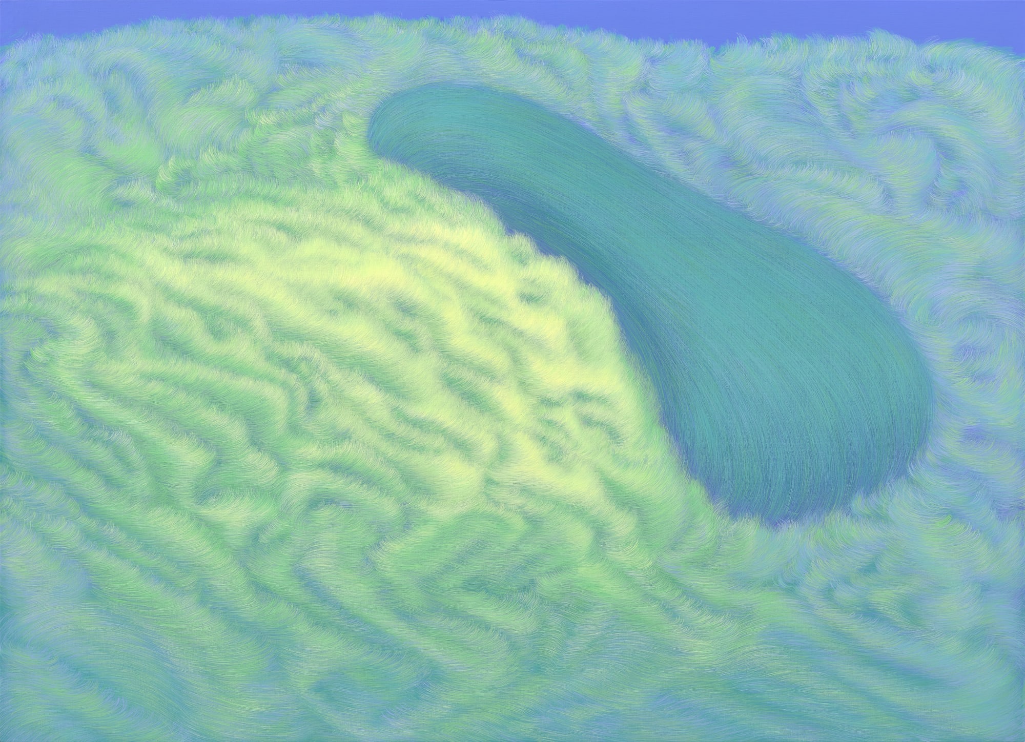 정유미 속삭이는 바람 The whispering wind 2023 65×90㎝ Acrylic on canvas