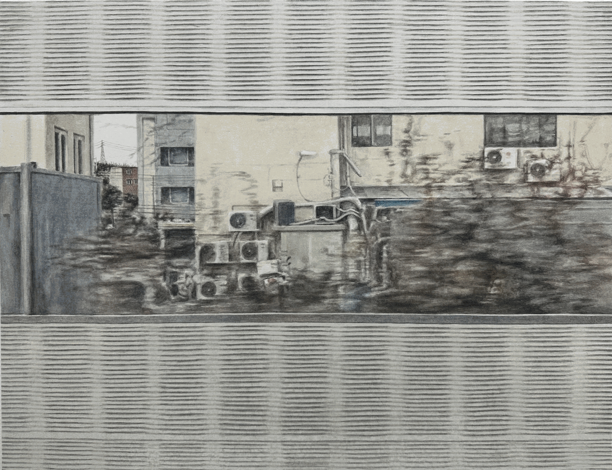 조소윤 우리 열차는 출발해서1 2023 50x65cm 장지에 채색