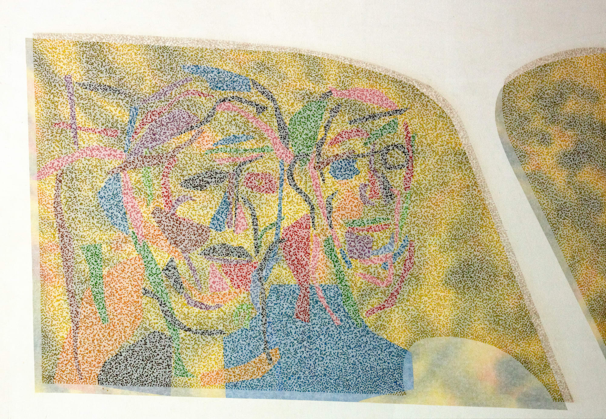 한일로 23 번길 1 2025 120 x 82 cm Incense, Mixed media on hanji paper