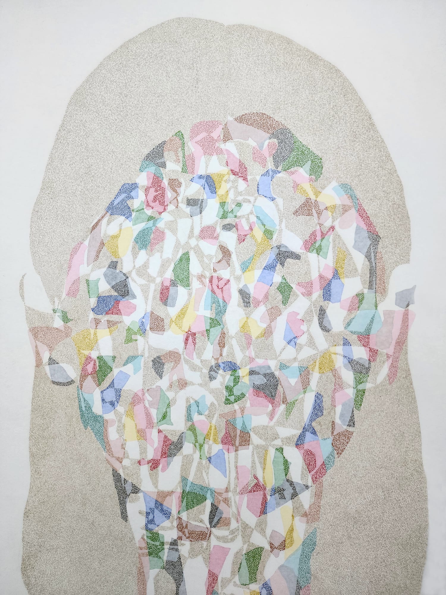 All kinds of things025-2 2025 140 x 180cm Incense, Mixed media on hanji paper