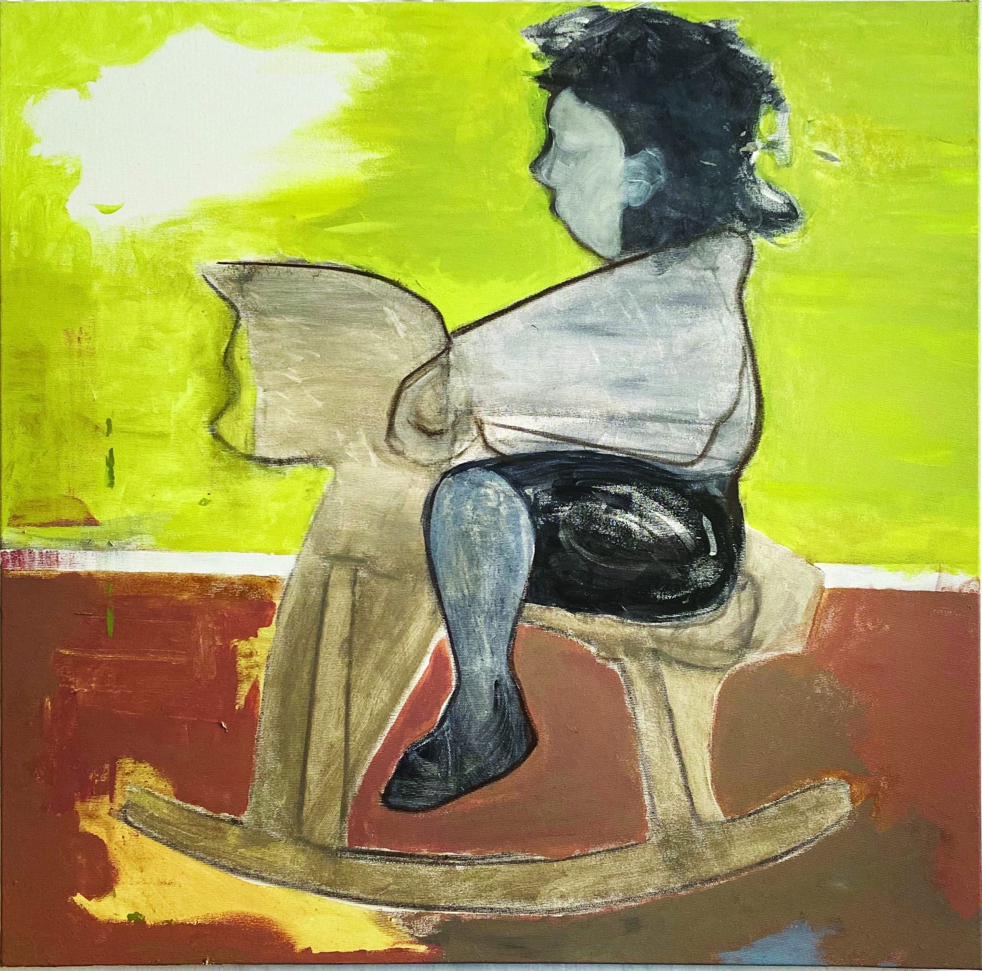 Nikita Croco, Lethargy, 2022 Mixed media on canvas, 70 x 70 cm