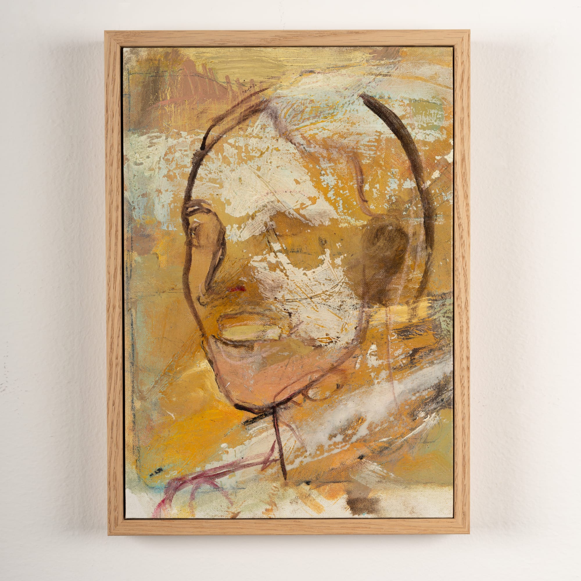 Giovanni leonardo bassan, zsofia, 2023 Oil on canvas, framed, 30 x 21 cm