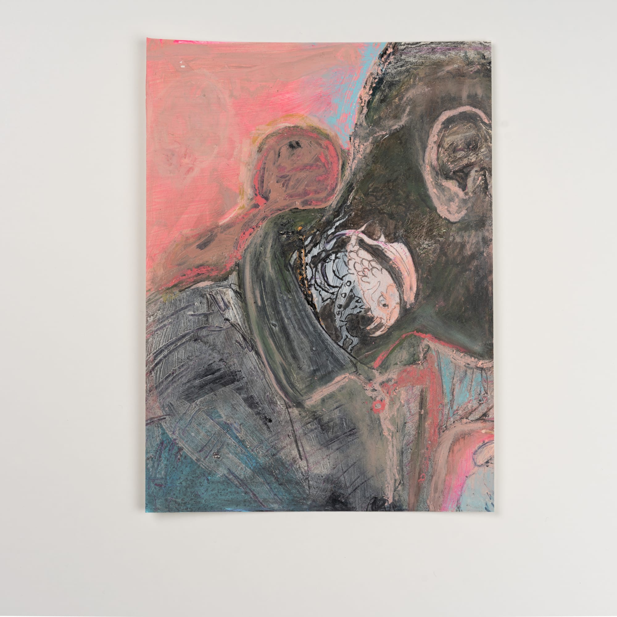 GIOVANNI LEONARDO BASSAN, Damon, 2023 Acrylic on paper, 25 x 18 cm