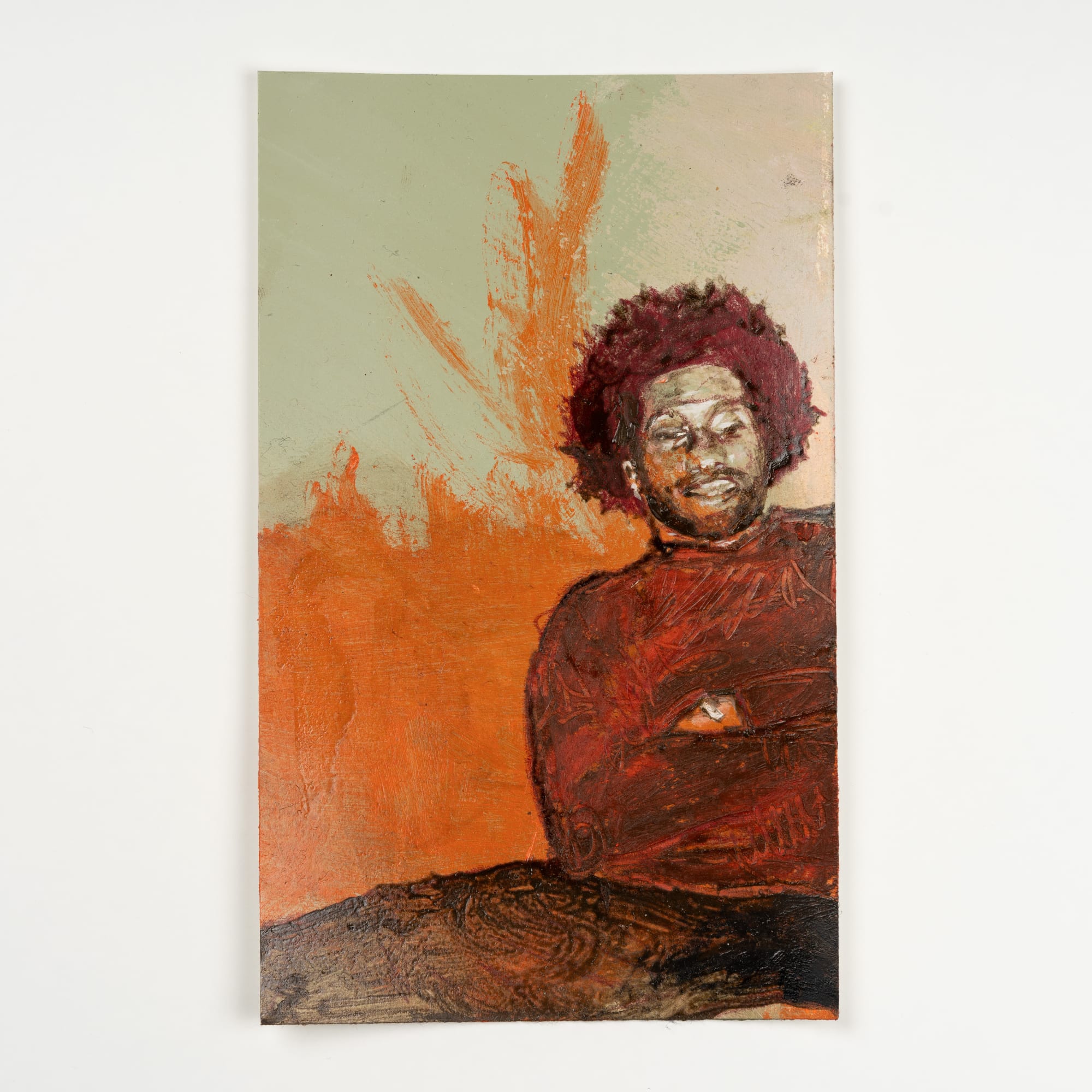 GIOVANNI LEONARDO BASSAN, Vinson, 2023 Acrylic on paper, 20,5 x 12,5 cm