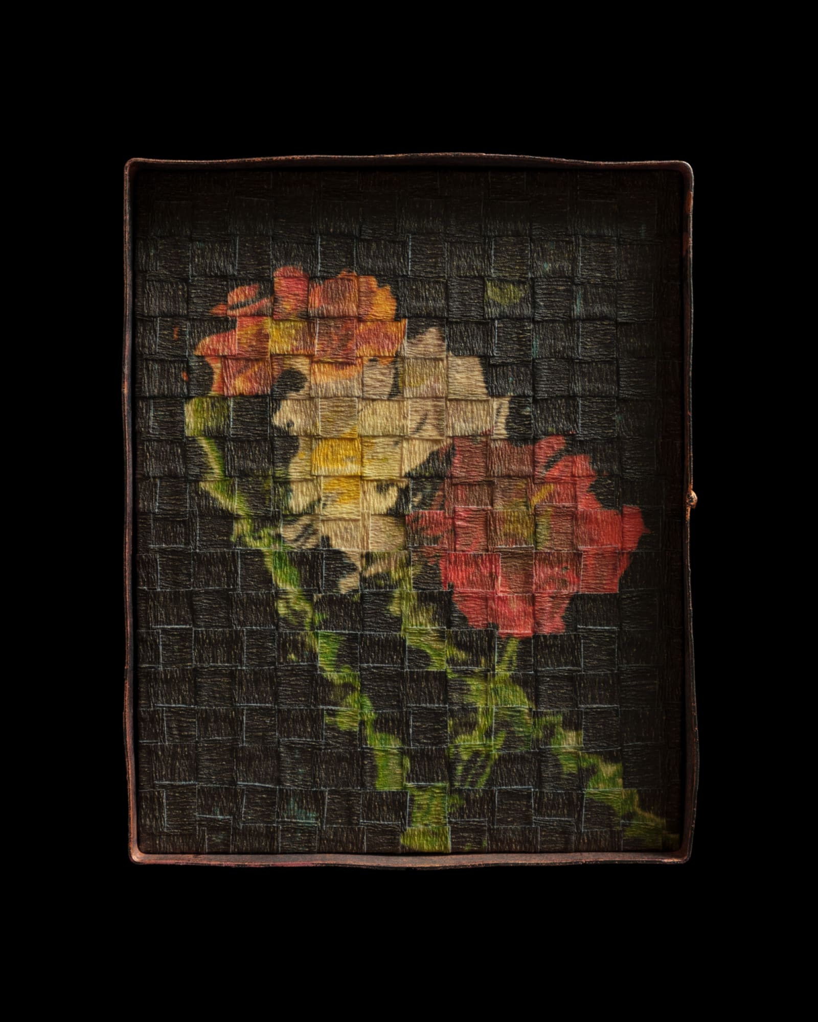 Eugene Shishkin, Poppies #2 Copper frame, 12 x 15 cm