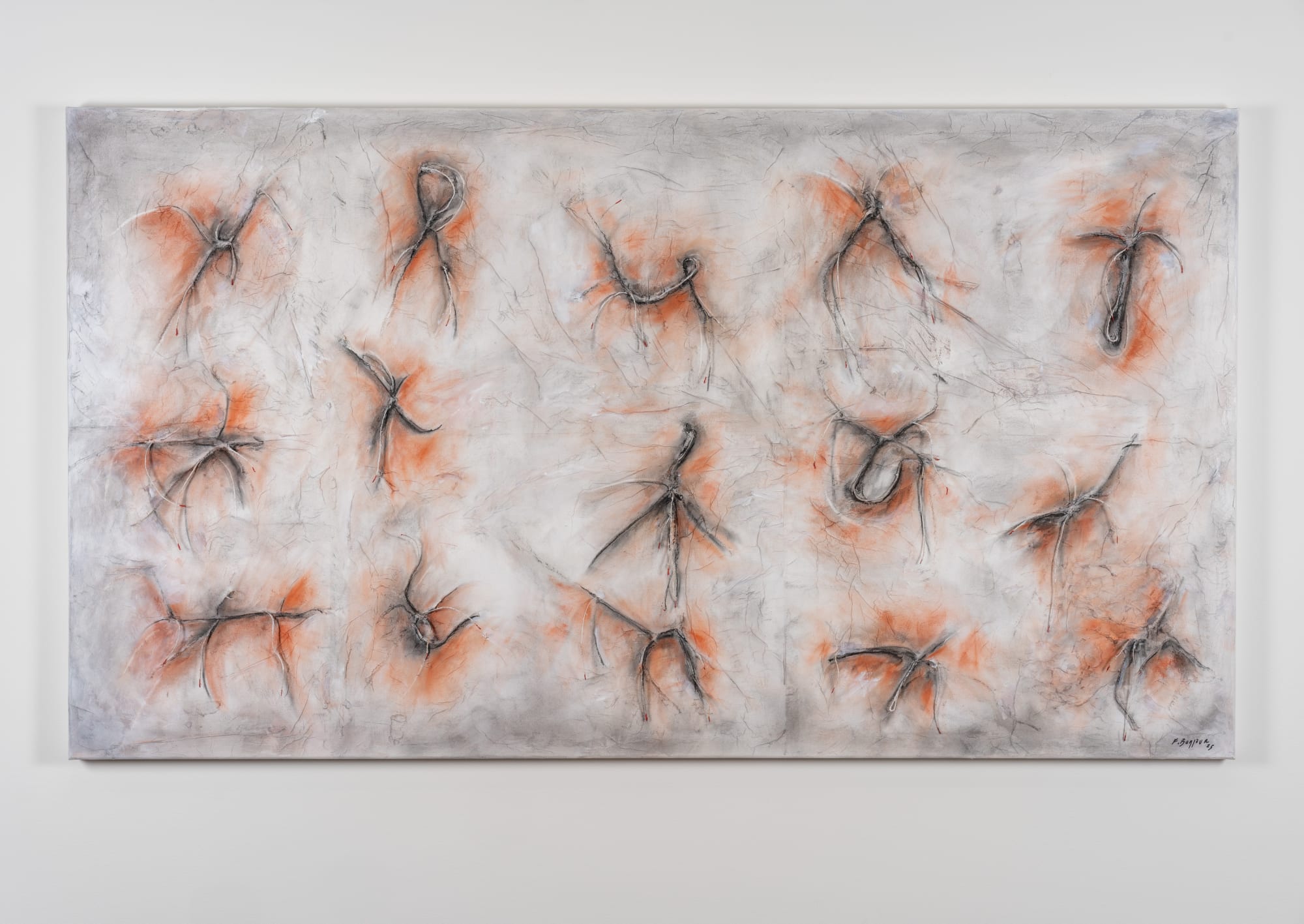 François Bonjour, Germogli, 2024 Mixed media on canvas, 180 x 100 cm