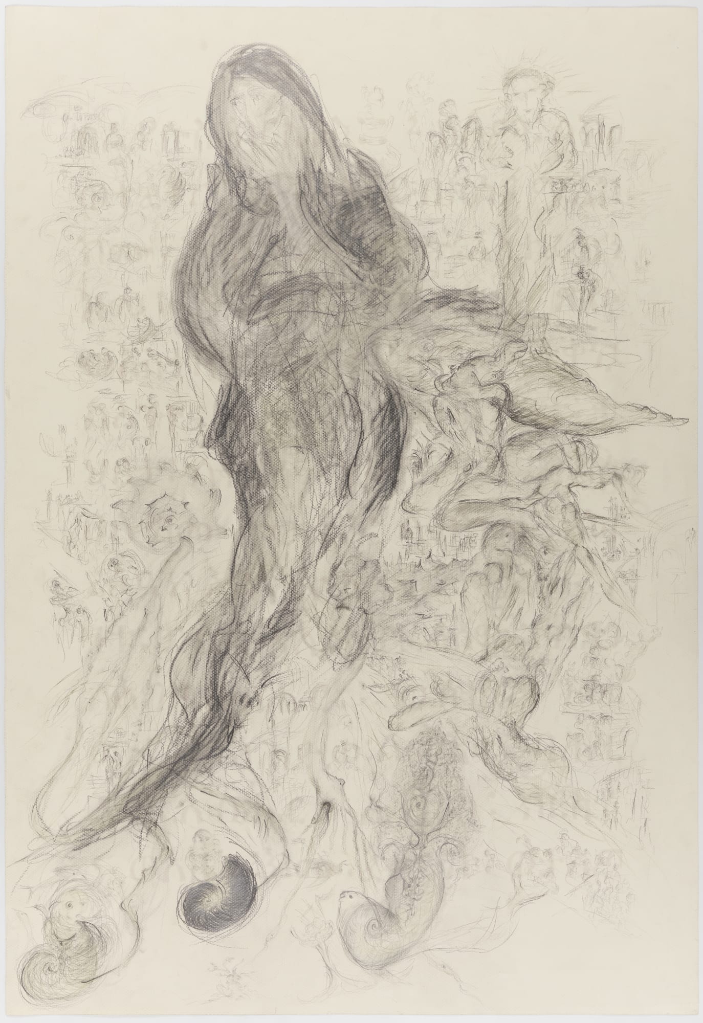 Susanna Baumgartner, Della serie Tra sequenze atemporali / From the series Between atemporal sequences, 2013 Mixed media on paper, 91,5 x 63 cm Framed 101 x 72,5 cm