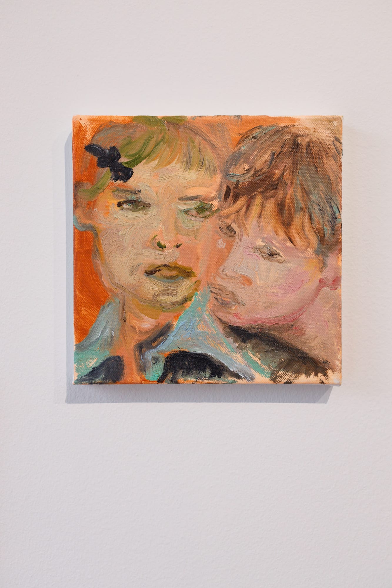 Olya Avstreyh, two, 2023 Oil on canvas, 20 x 20 cm