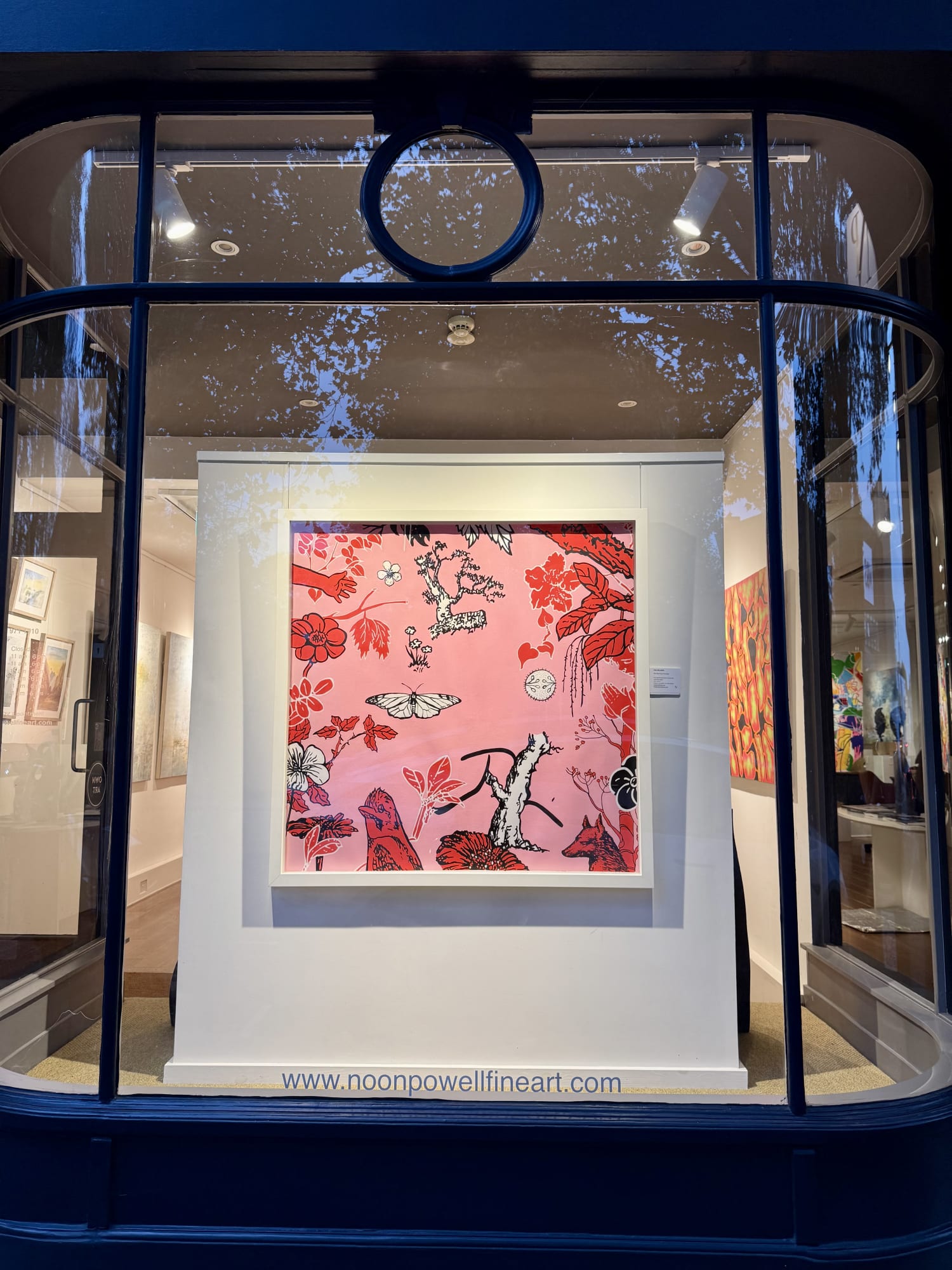 The Road Less Travelled - Dan Baldwin, in the gallery window, NoonPowell Gallery, Richmond