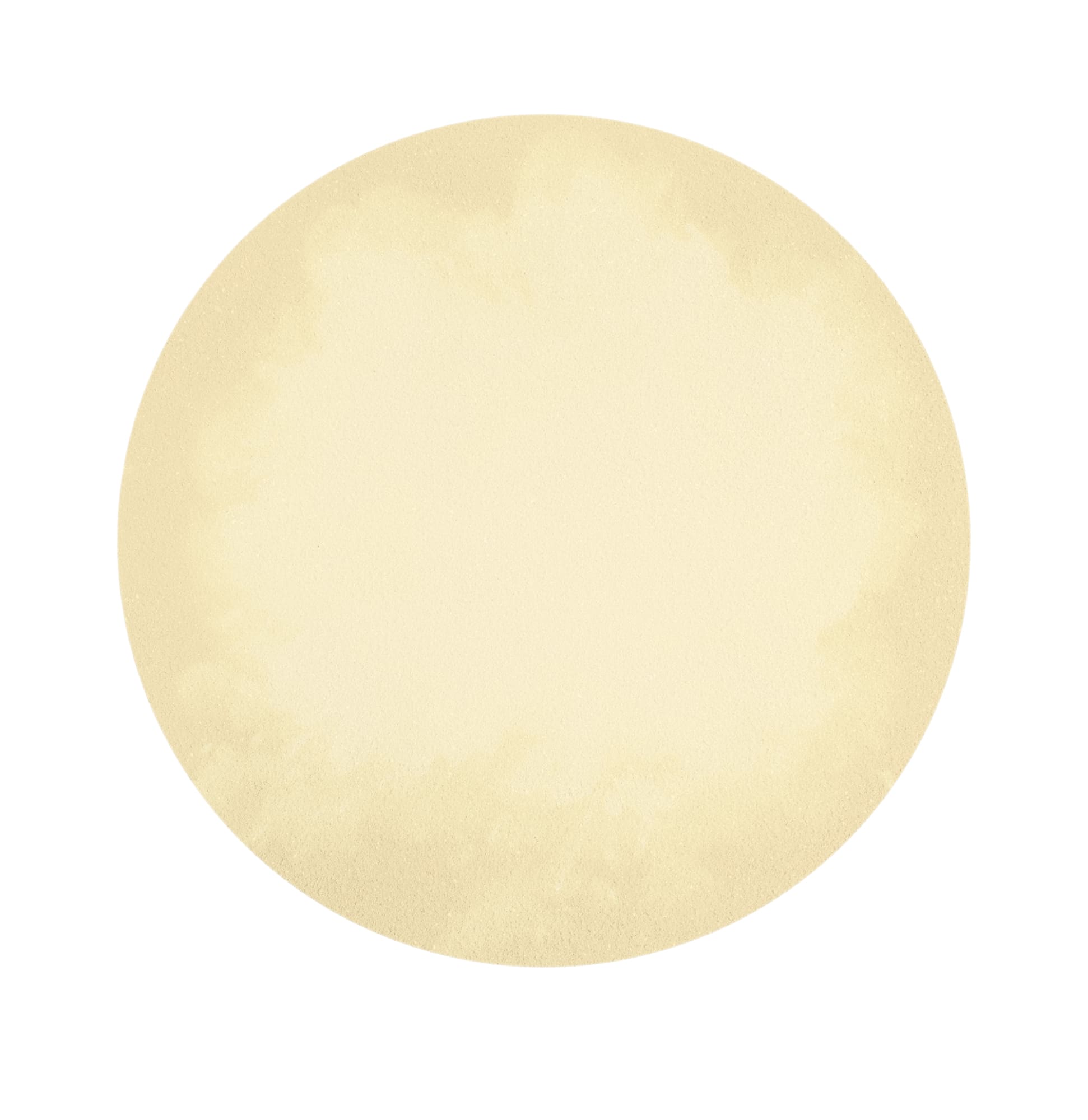 Champagne coloured circle with diamond dust