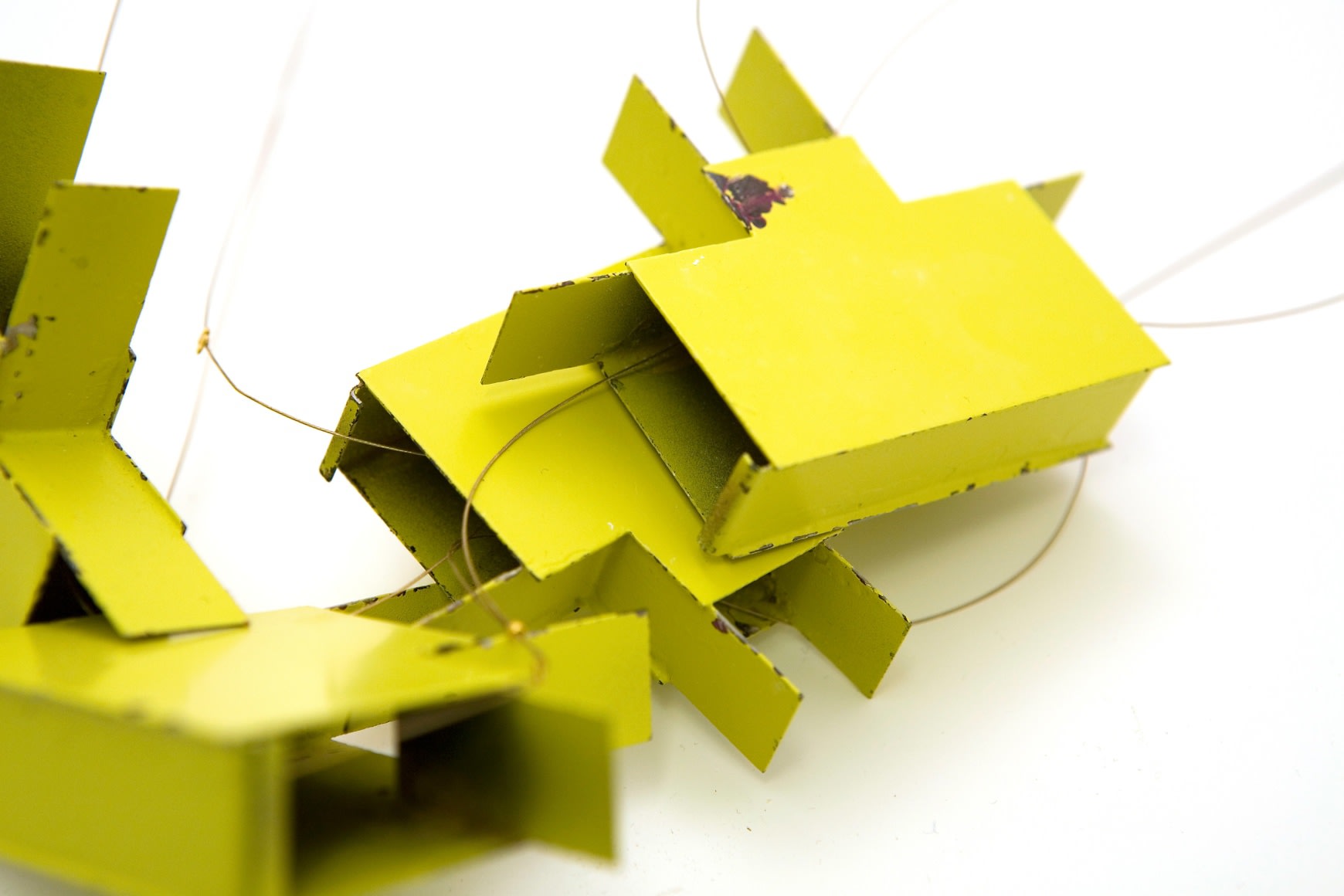 Yellow-green / four pieces (detail), necklace, 2007