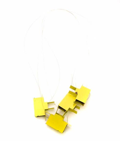 Yellow-green / four pieces, necklace, 2007