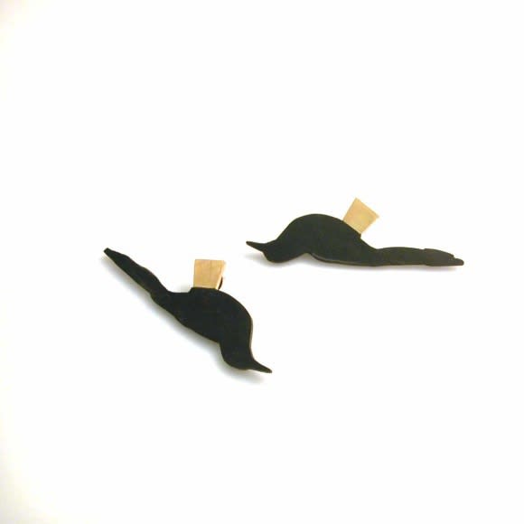 Golden Magpie Earrings, 2008