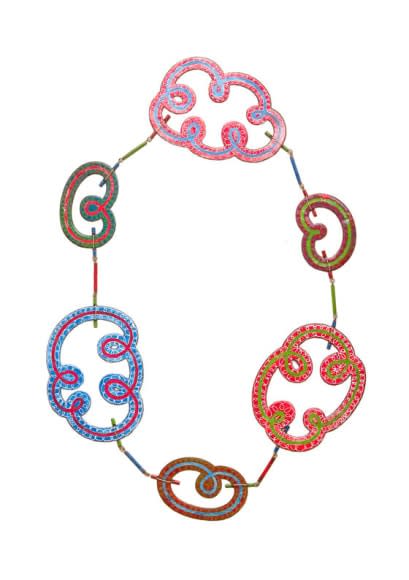 Colored Spirals, necklace, 2008