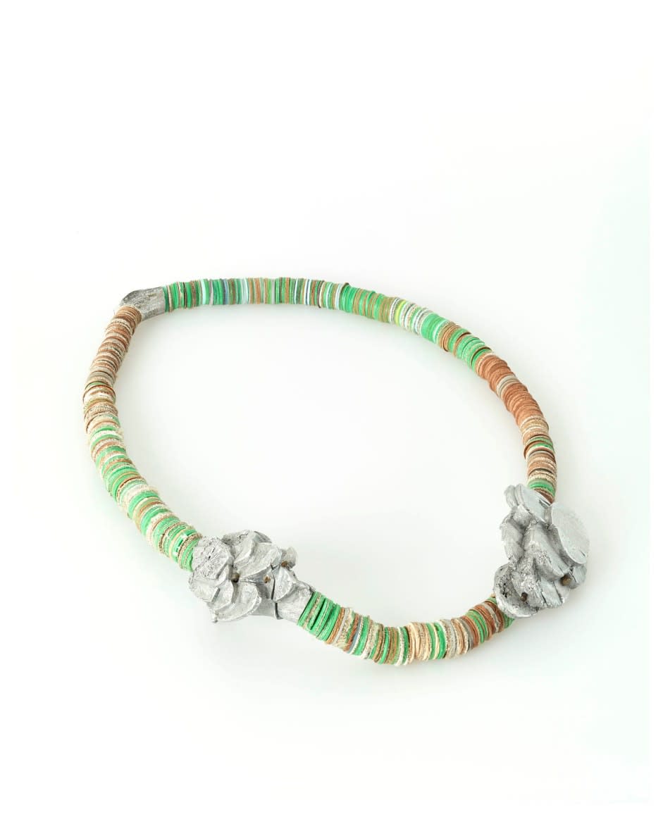 Aluminum Leaves, necklace, 2014