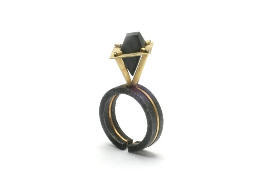 Small Black Stone Ring, 2012