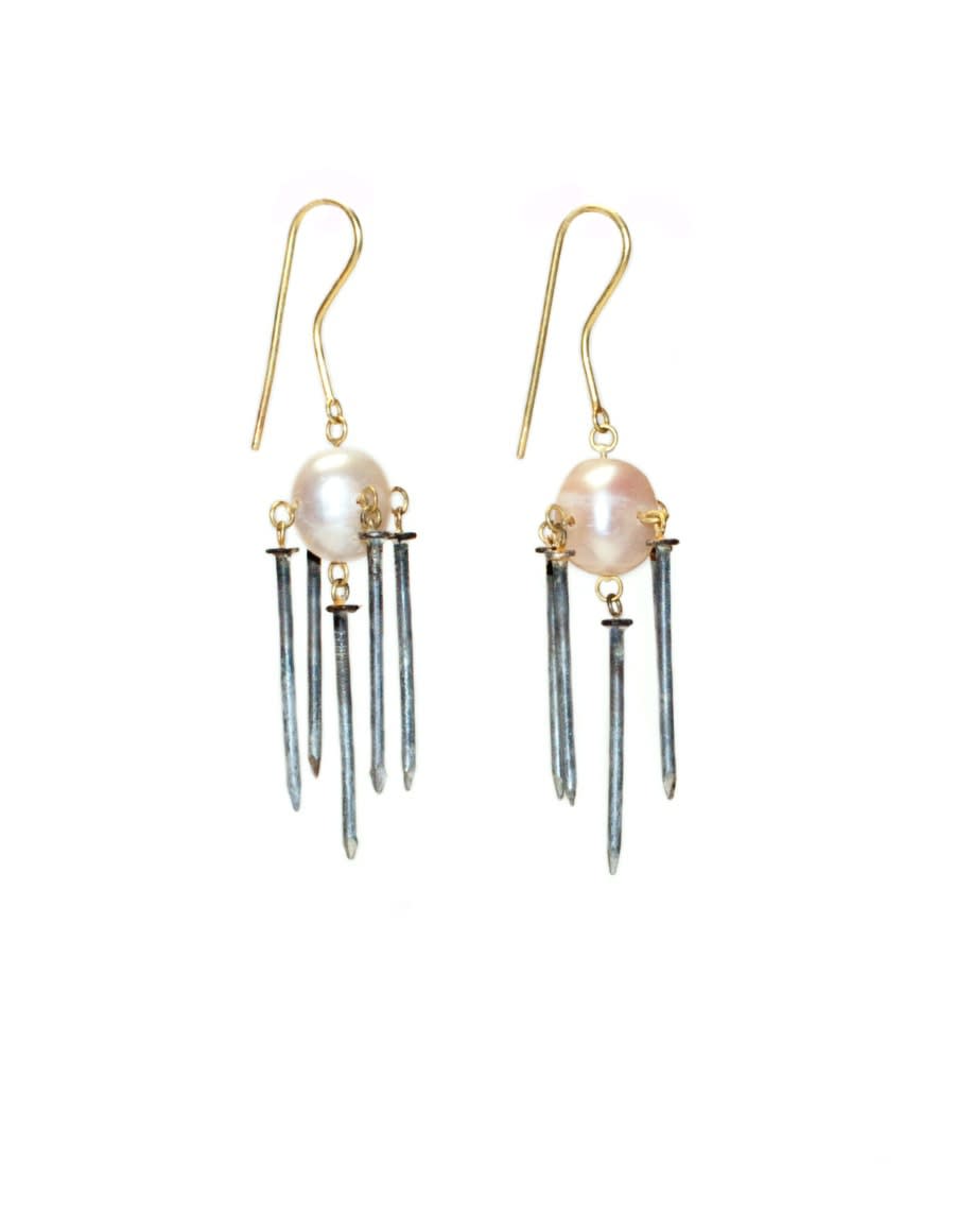 Pearl Nails, earrings, 2014