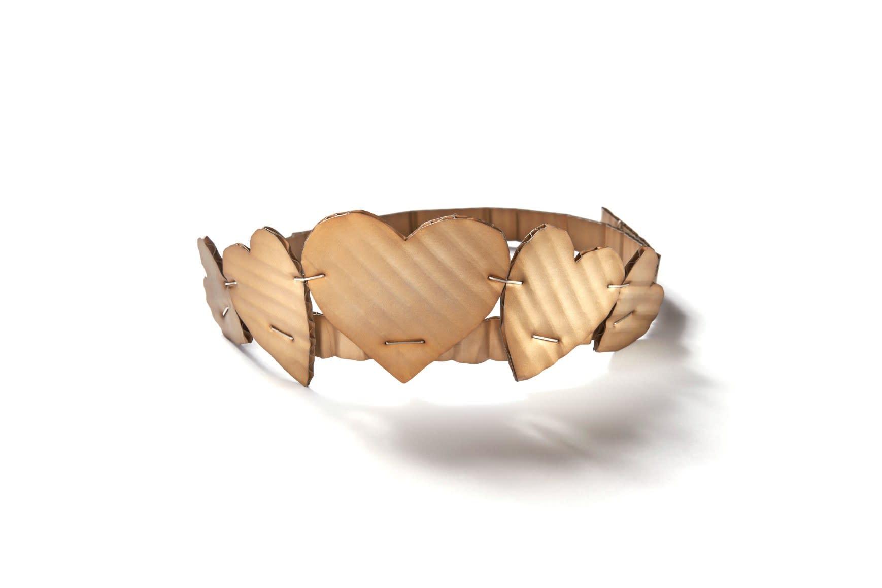 Cardboard Hearts Tiara, tiara / neckpiece, 2015
