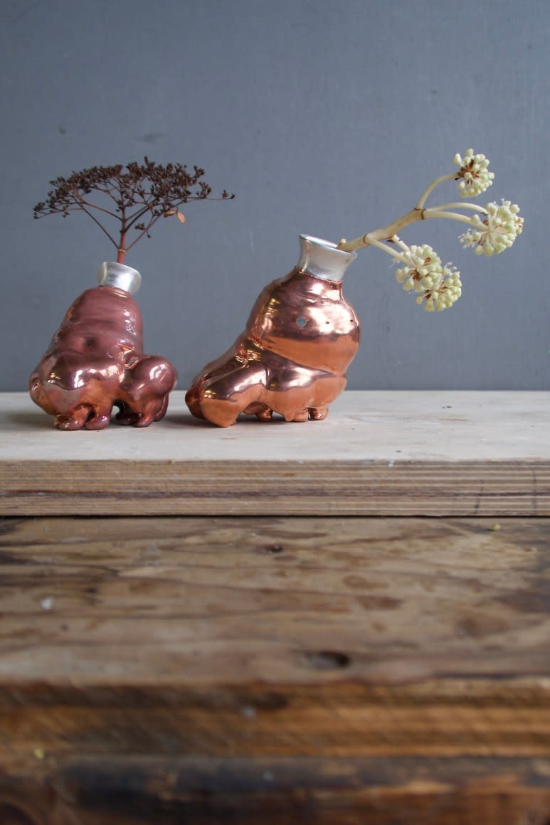 David Clarke, High Society, Vase 1 & 2, 2023