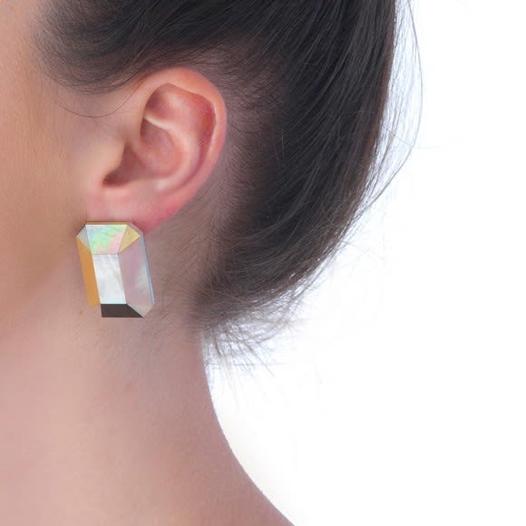 Melanie Georgacopoulos, MOP Emerald Earrings