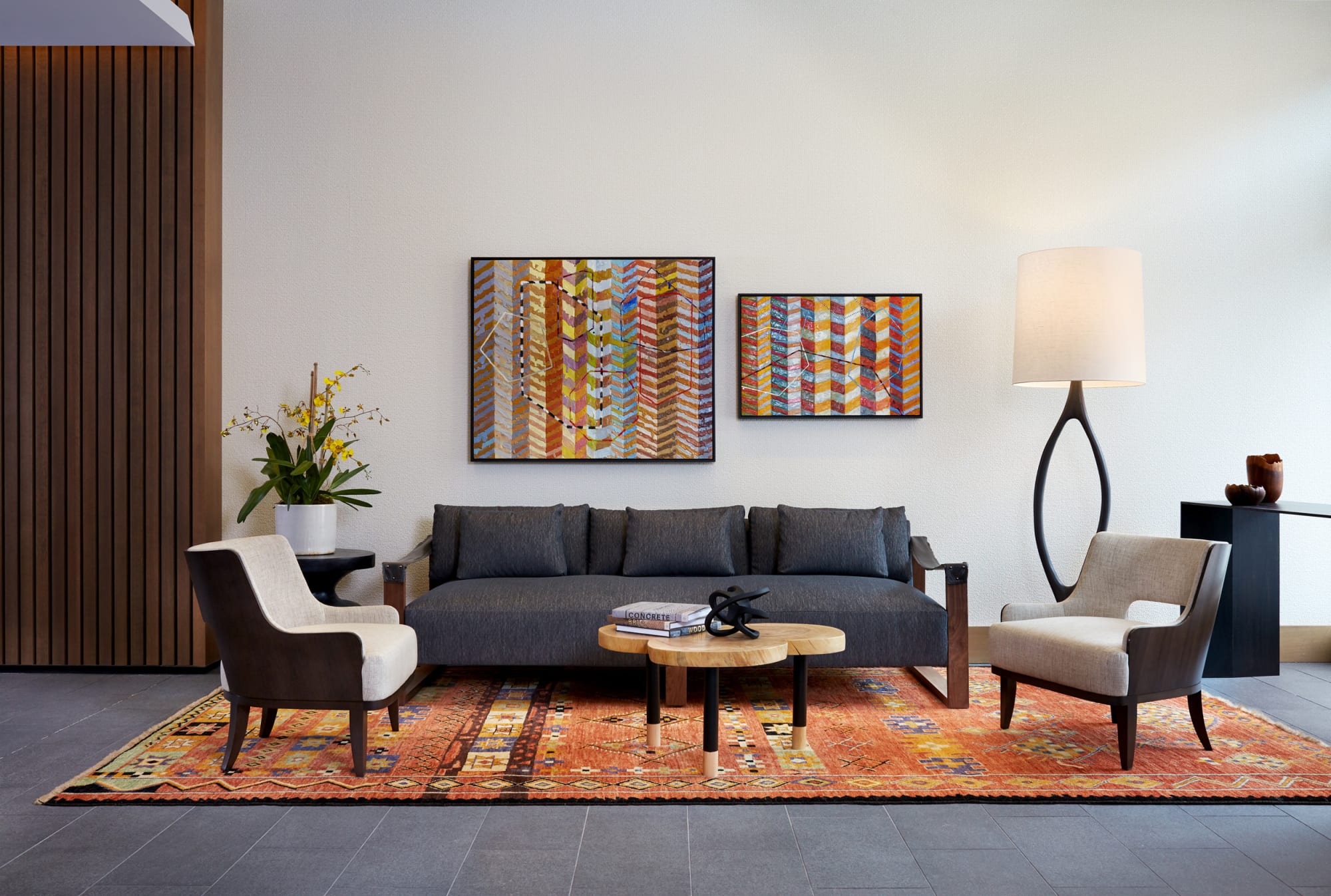 Artwork: Lynda Ray Designer: BMG Interiors & Braunohler Design Associates