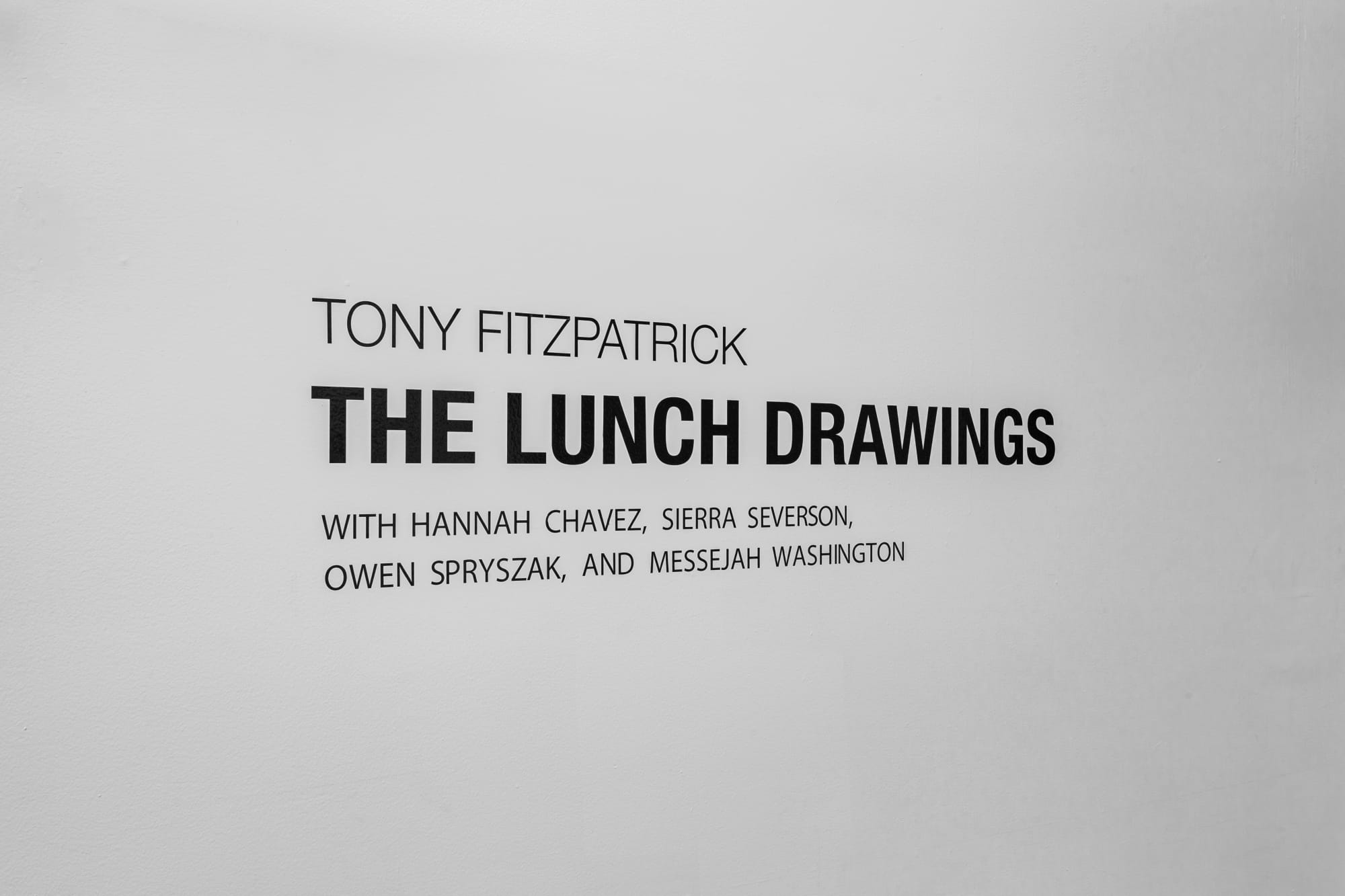Tony Fitzpatrick : The Lunch Drawings
