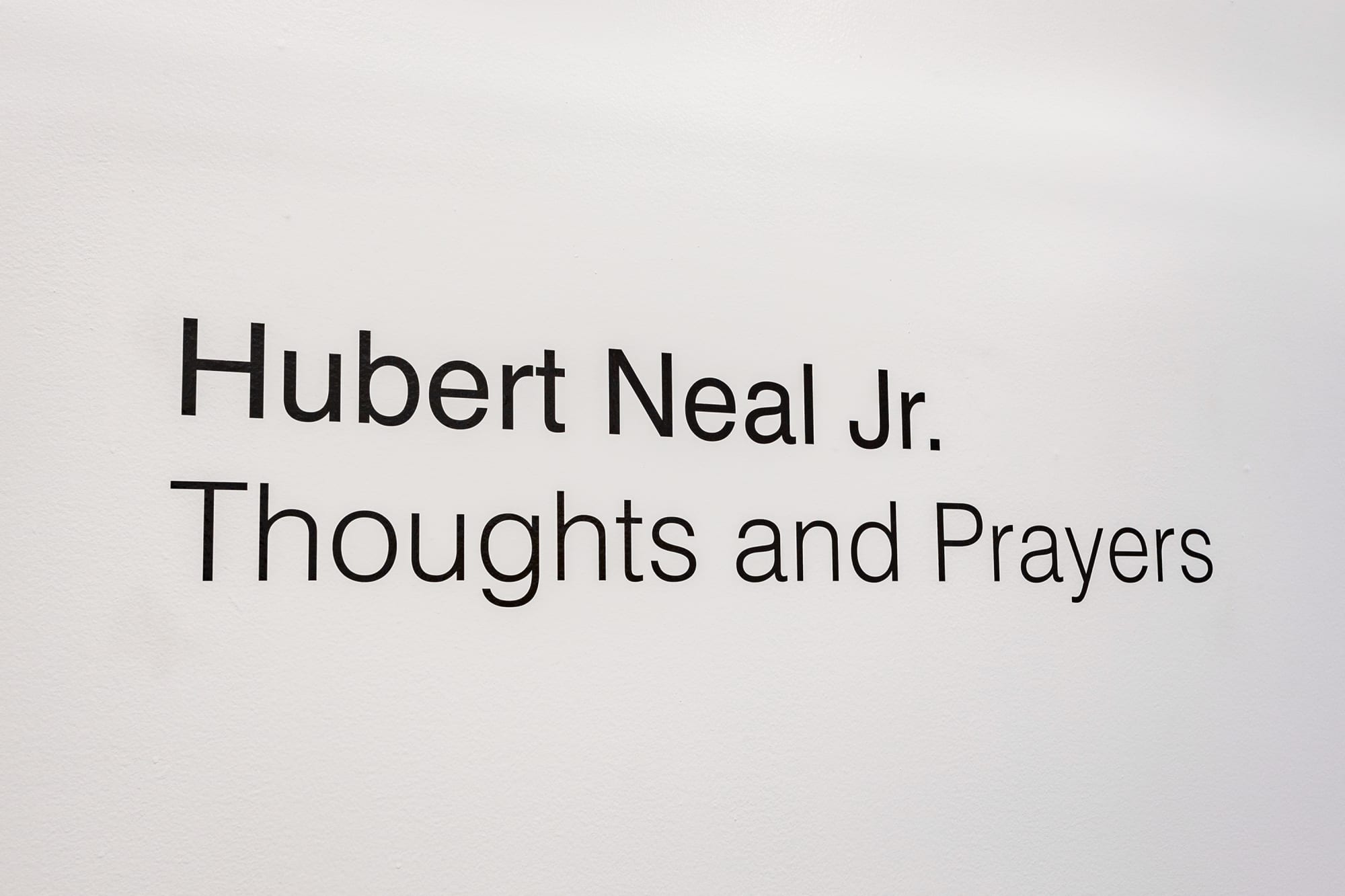 Hubert Neal Jr: Thoughts and Prayers