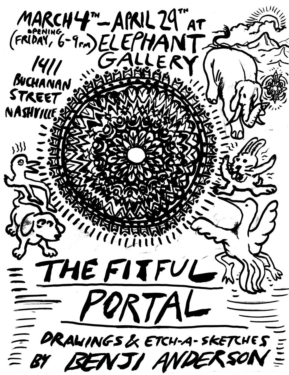 Benji Anderson "The Fitful Portal" March 4 - April 29, 2022