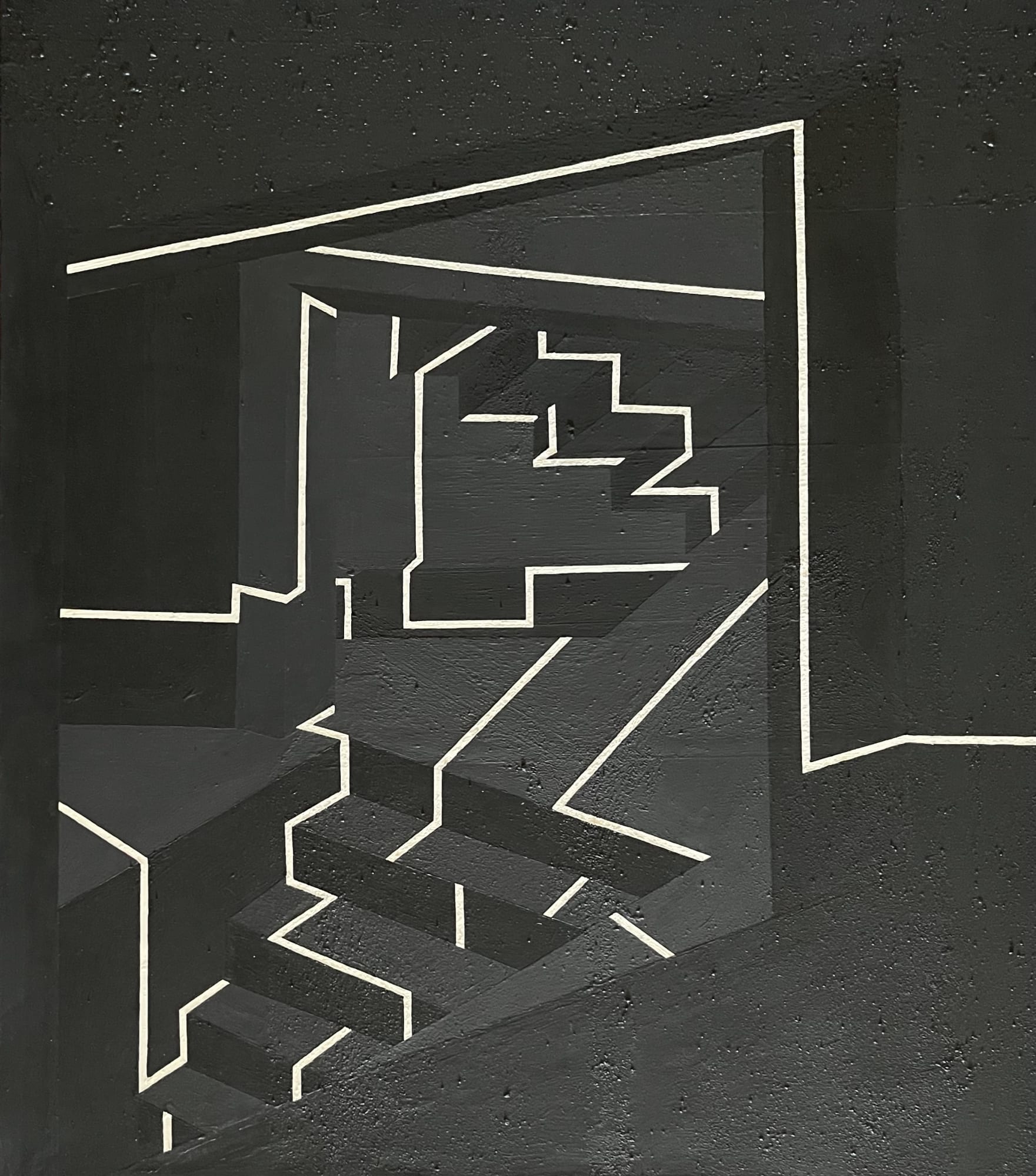 Sadaf Seyed Titanium White 22, 2022 Sand, Cement, Dm5 Glue, Gesso, Acrylic on canvas 97 x 85 x 5 cm 38 1/4 x 33 1/2 x 2 in