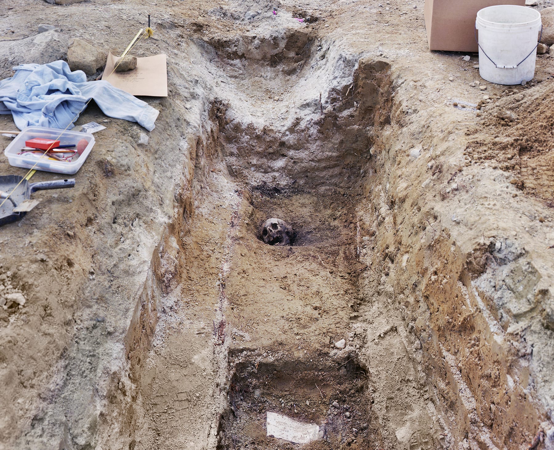 Archaeological Excavation, Johnston, Rhode Island, 1998 Archival Pigment Print on Moab Entrada Rag, Image Size, 8x10", Paper Size, 17x21" Edition of Three