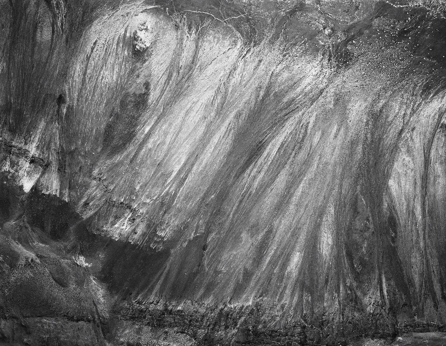 Aerial View of Herðubreiðartögl, Central Highlands, Iceland, 2019 Selenium Toned Silver Gelatin Print 16x20" Edition of Three