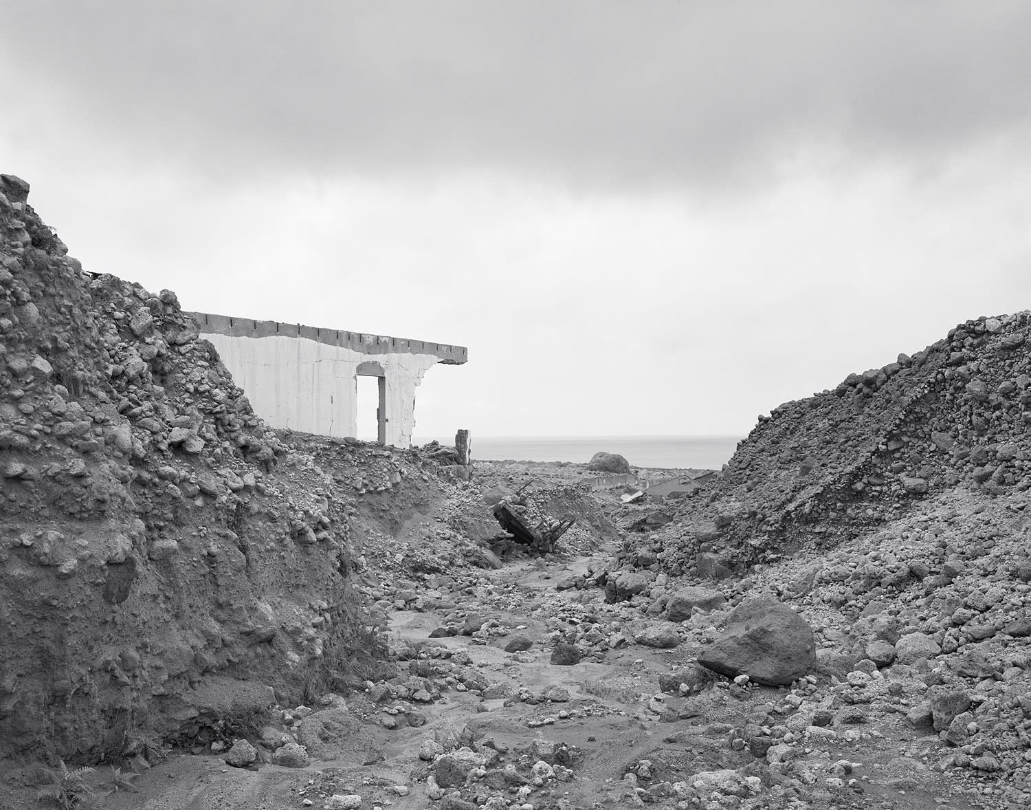 Exclusion Zone, Plymouth, Montserrat, 2016 Selenium Toned Silver Gelatin Print 16x20" Edition of Three