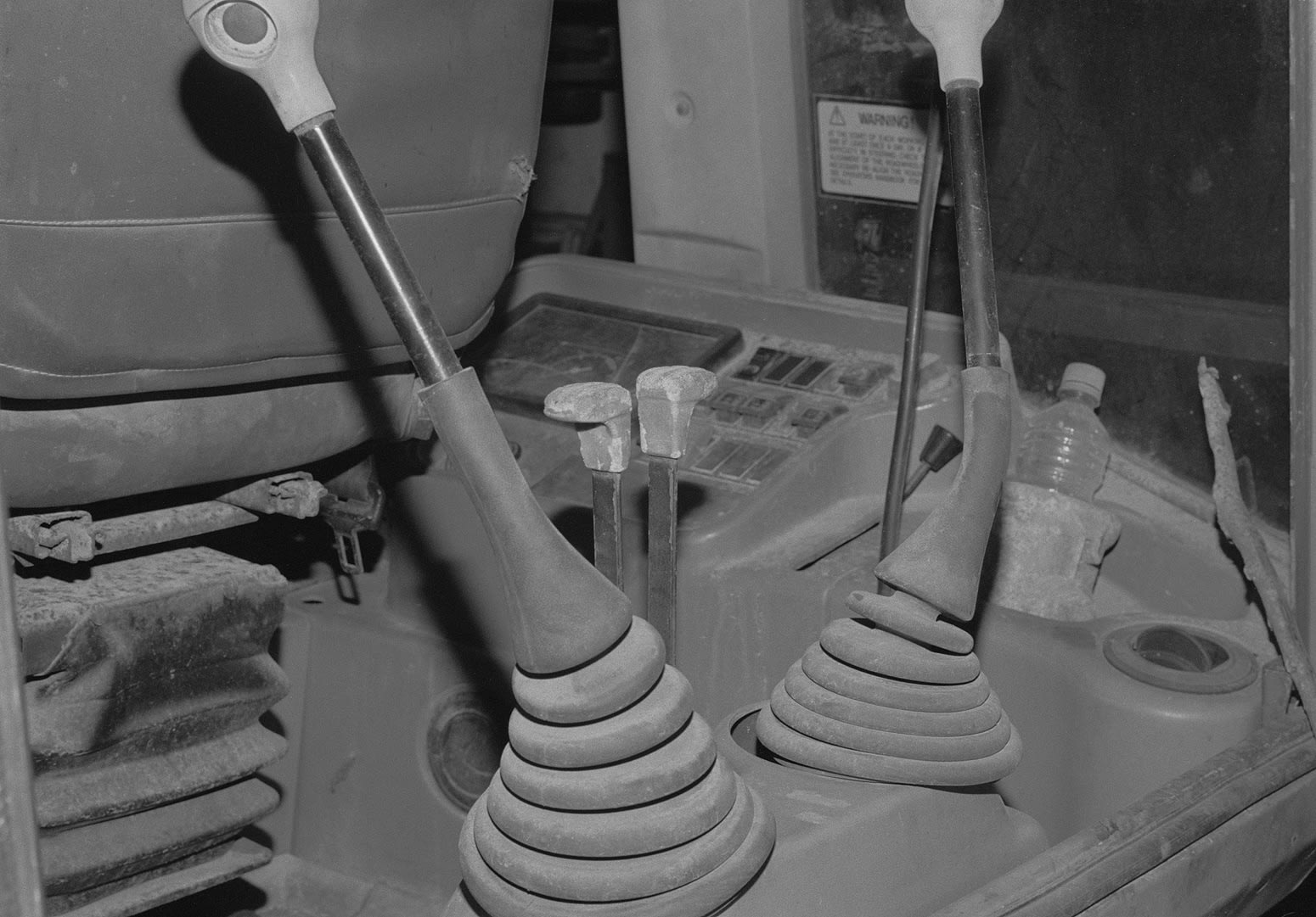 Excavator Controls, Brighton Farm, St. George, Barbados, 2017 Selenium Toned Silver Gelatin Print, 16x20" Archival Pigment Print on Moab Entrada Rag, 17x21" Edition of Three