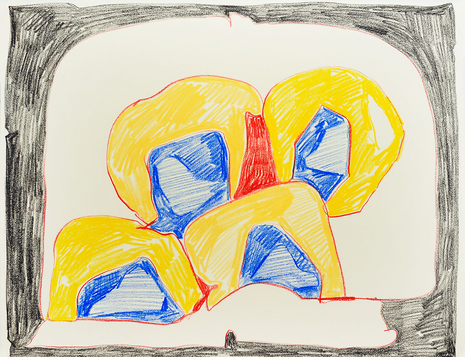 Untitled, Crayon on Paper, 18x23", 2011