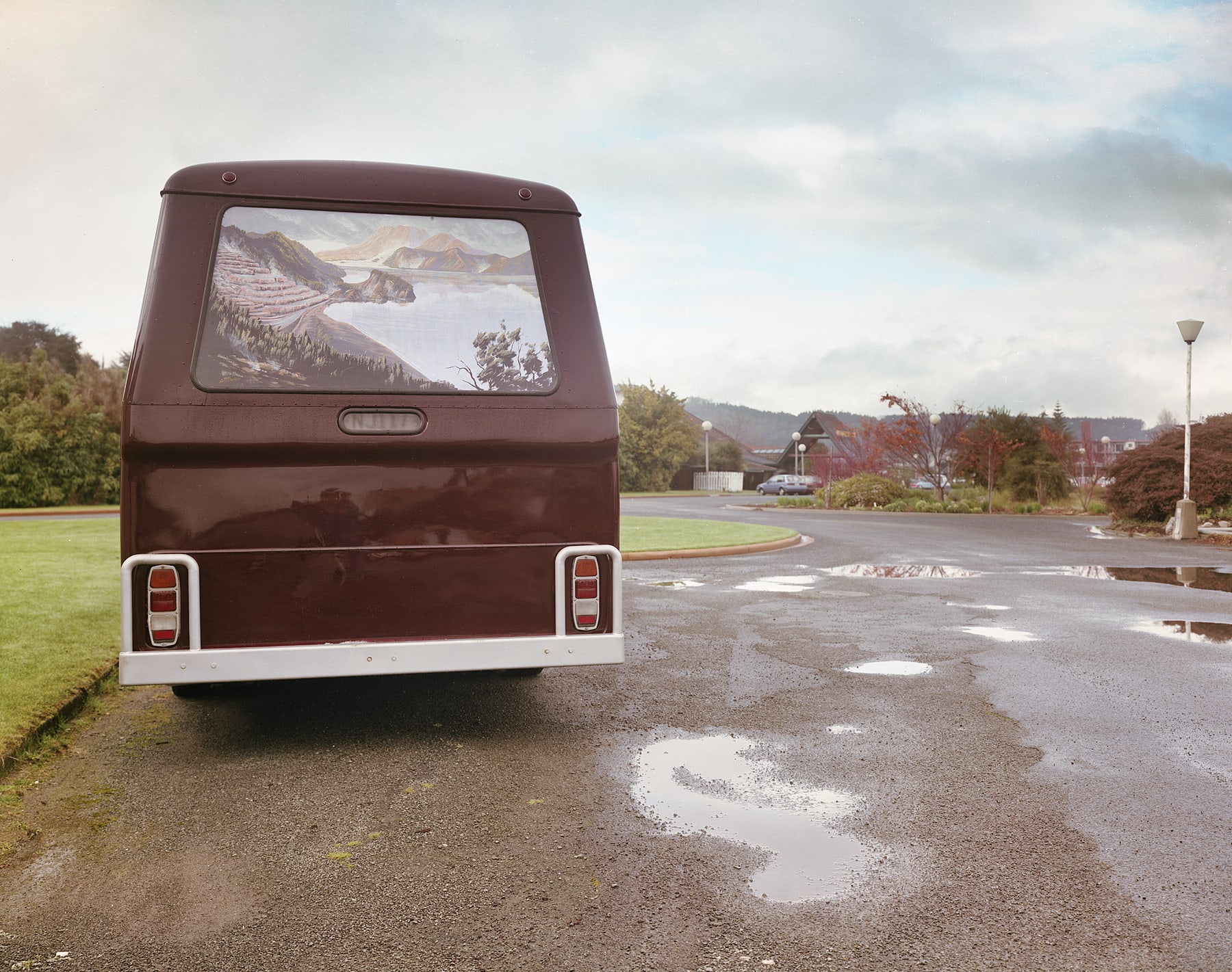 Tour Bus, Rotorua, New Zealand, 1995 Archival Pigment Print on Moab Entrada Rag, Image Size, 8x10", Paper Size, 17x21" Edition of Three