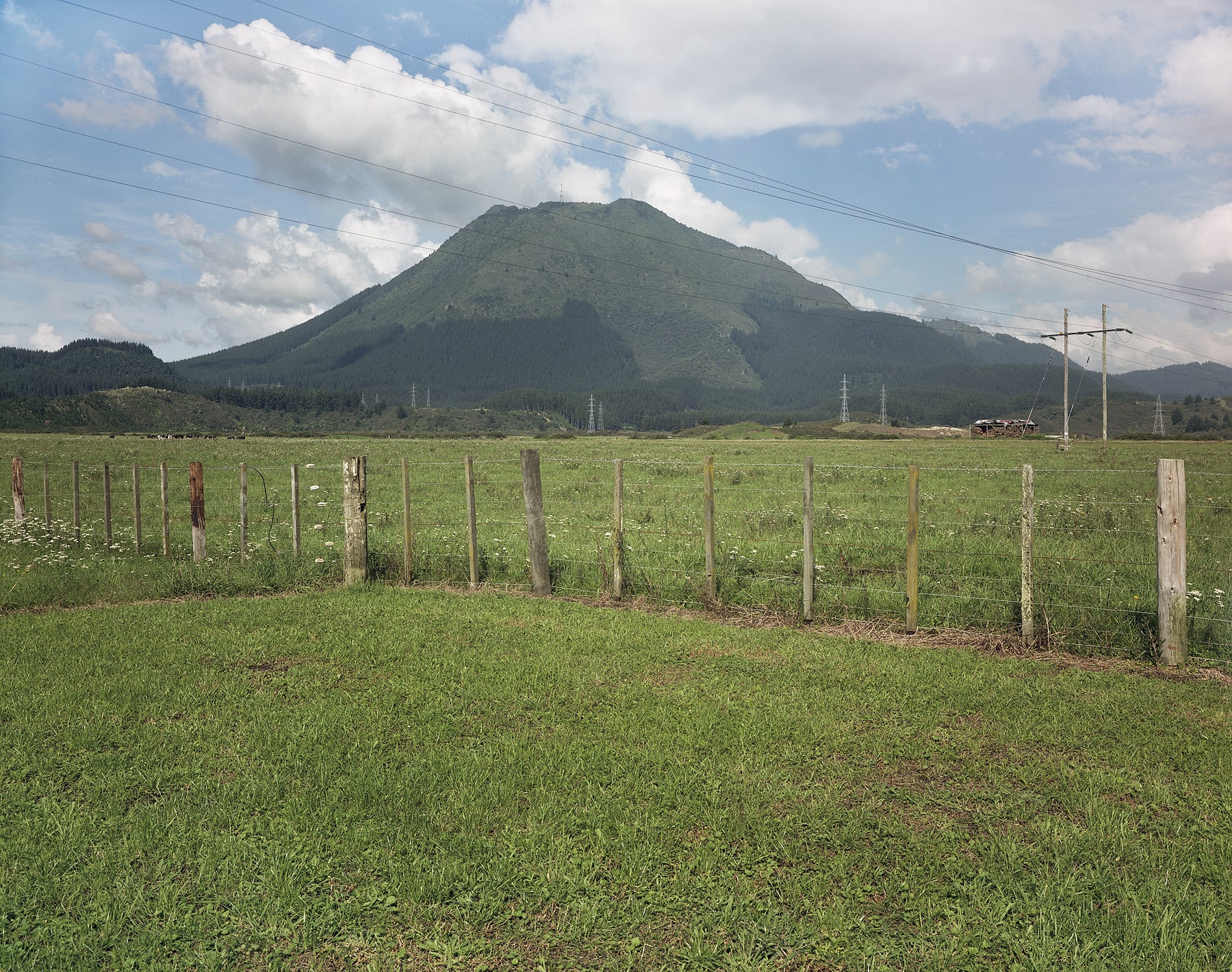 Mt. Putauaki Dacite Volcanic Cone, Bay of Plenty Region, New Zealand, 1995 Archival Pigment Print on Moab Entrada Rag, Image Size, 8x10", Paper Size, 17x21" Edition of Three