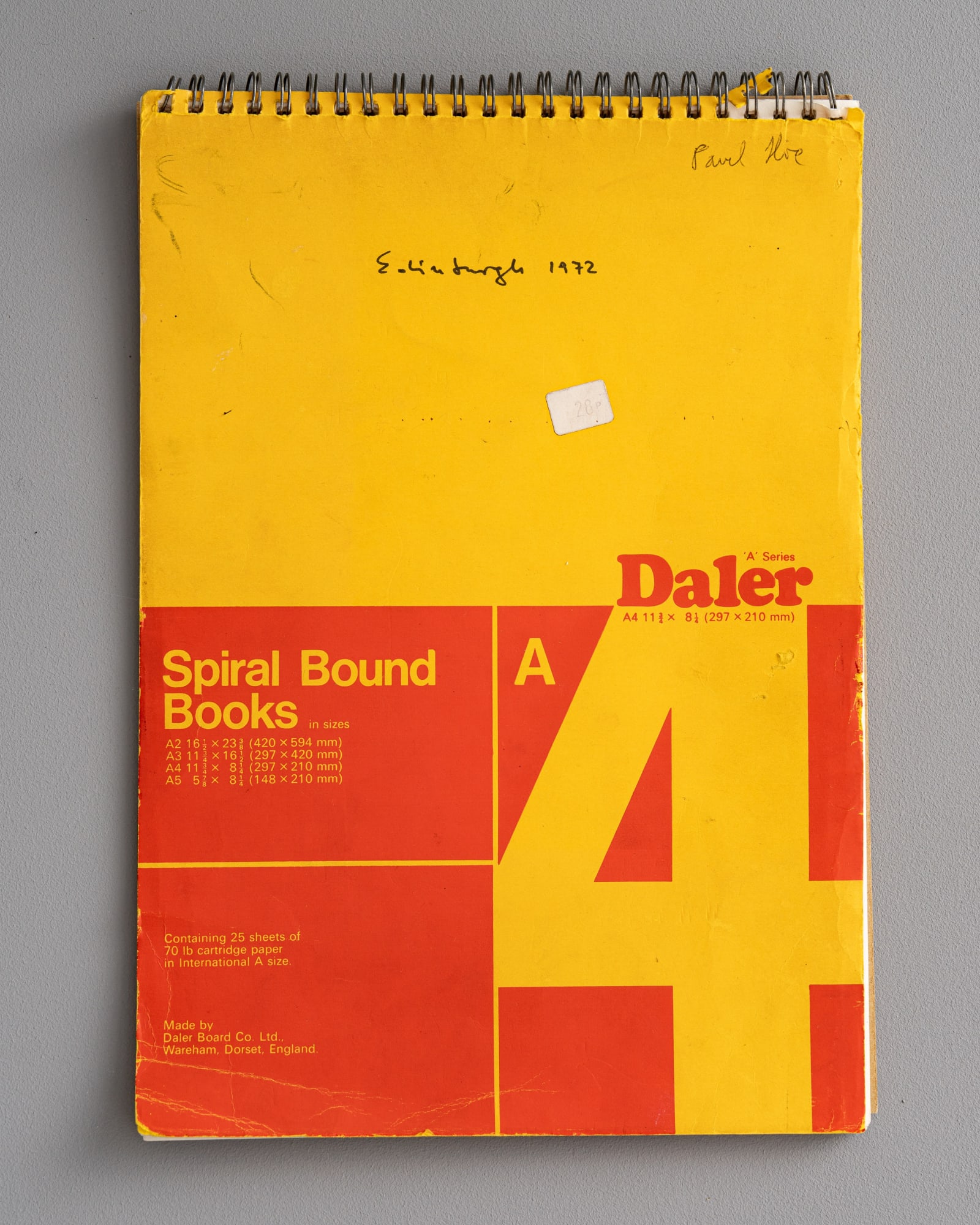 Archive sktechbook, Edinburgh, 1972