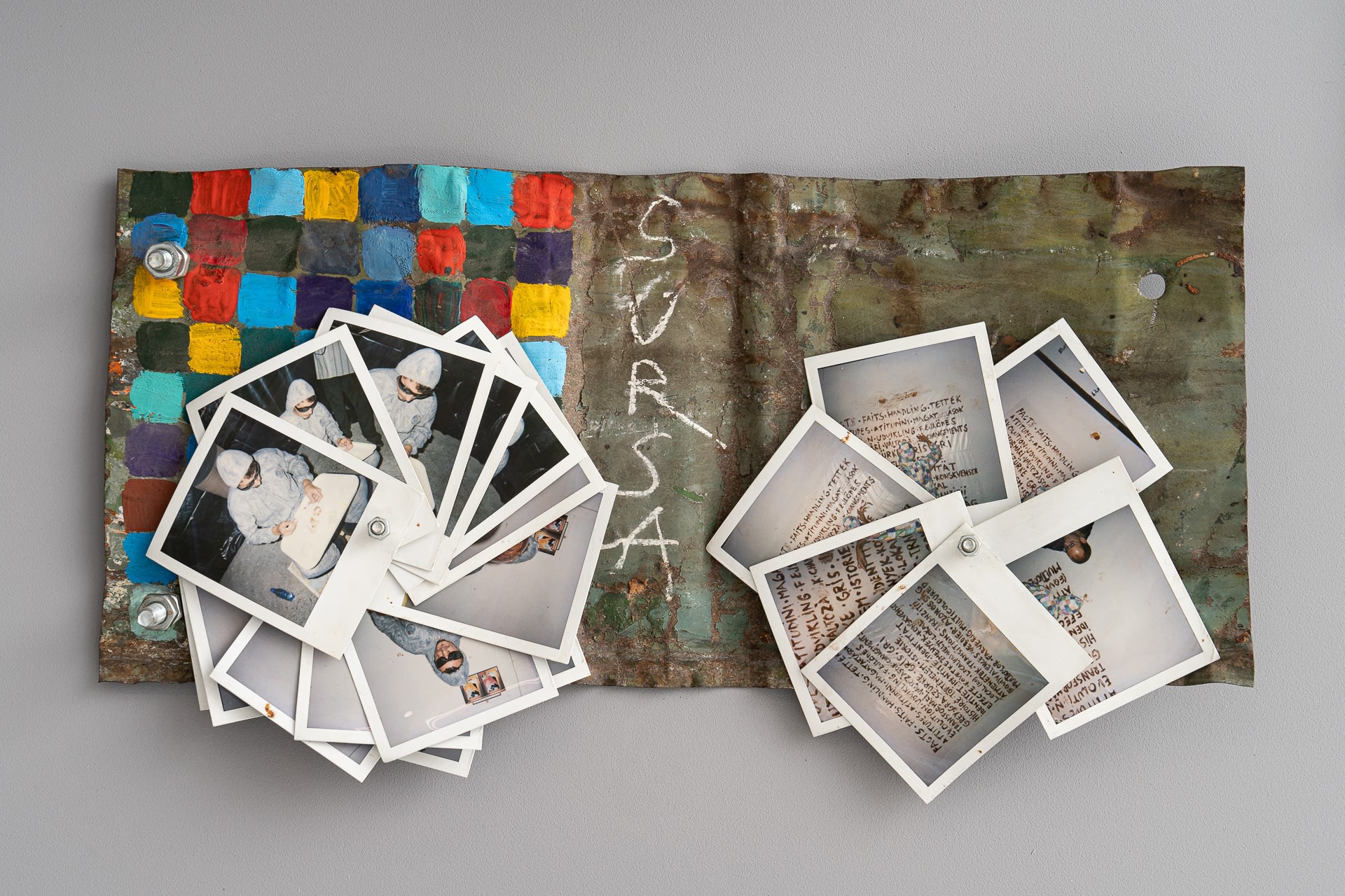 Bogdan Pelmuș Metal Cover, Sursa Group, 2006 Documentary Polaroids with performance 'I'm going Glocal, Glocal History"