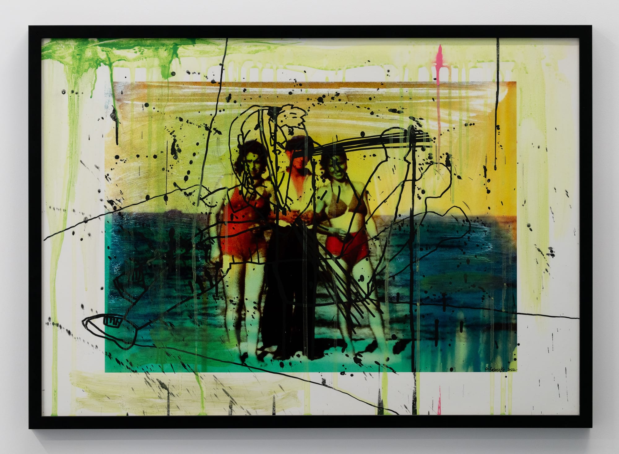 GHEORGHE RASOVSZKY An Analysis of Human Union (II), 1988-2023 Oil Interventions on Archival Print Digigraphie™, Ultrachrome Pigment Hahnemühle Baryta 315 g 42 x 59.4 cm.