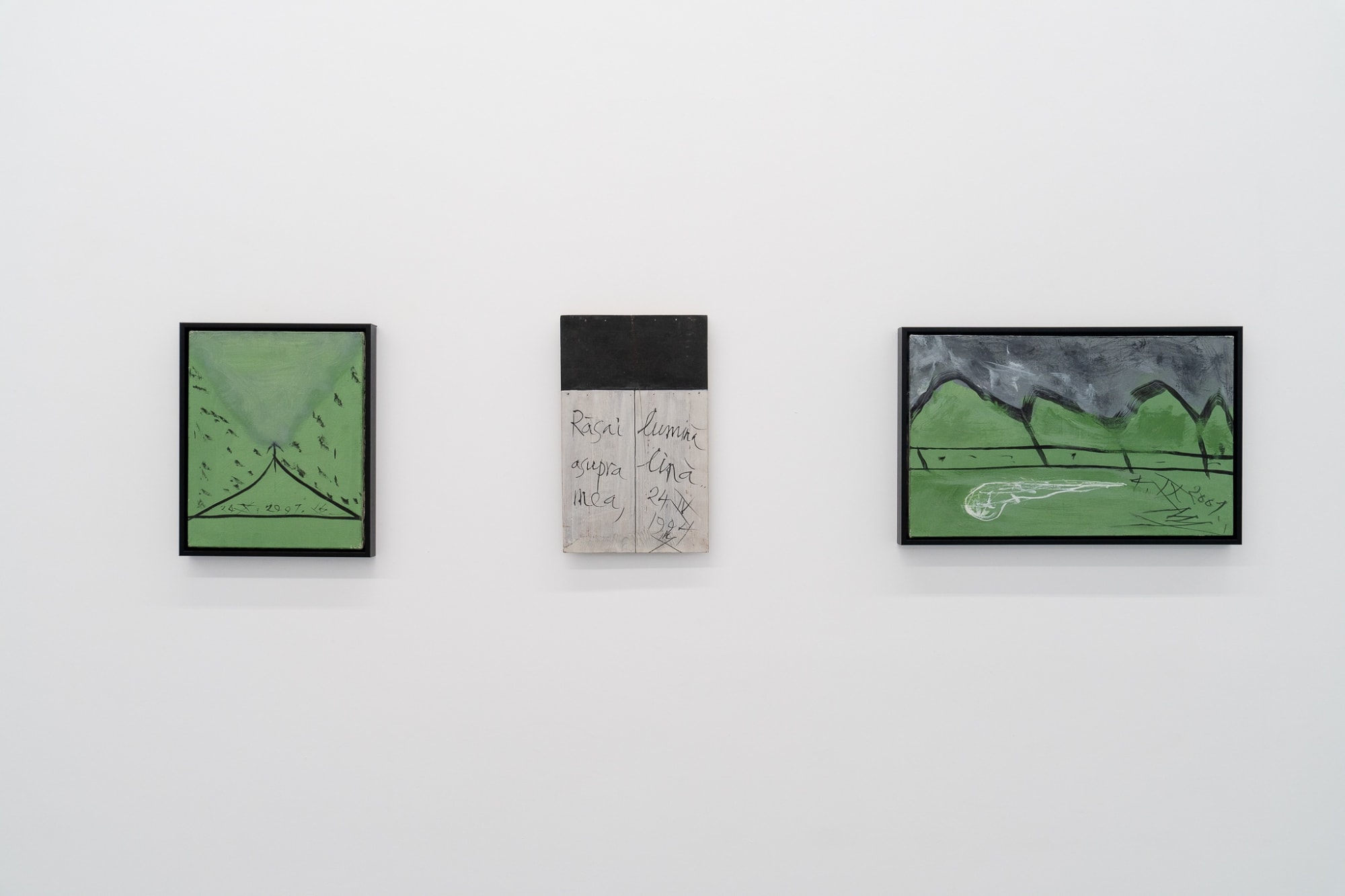 Installation view Florin Mitroi: Ch. 1: Winter, curated by Erwin Kessler