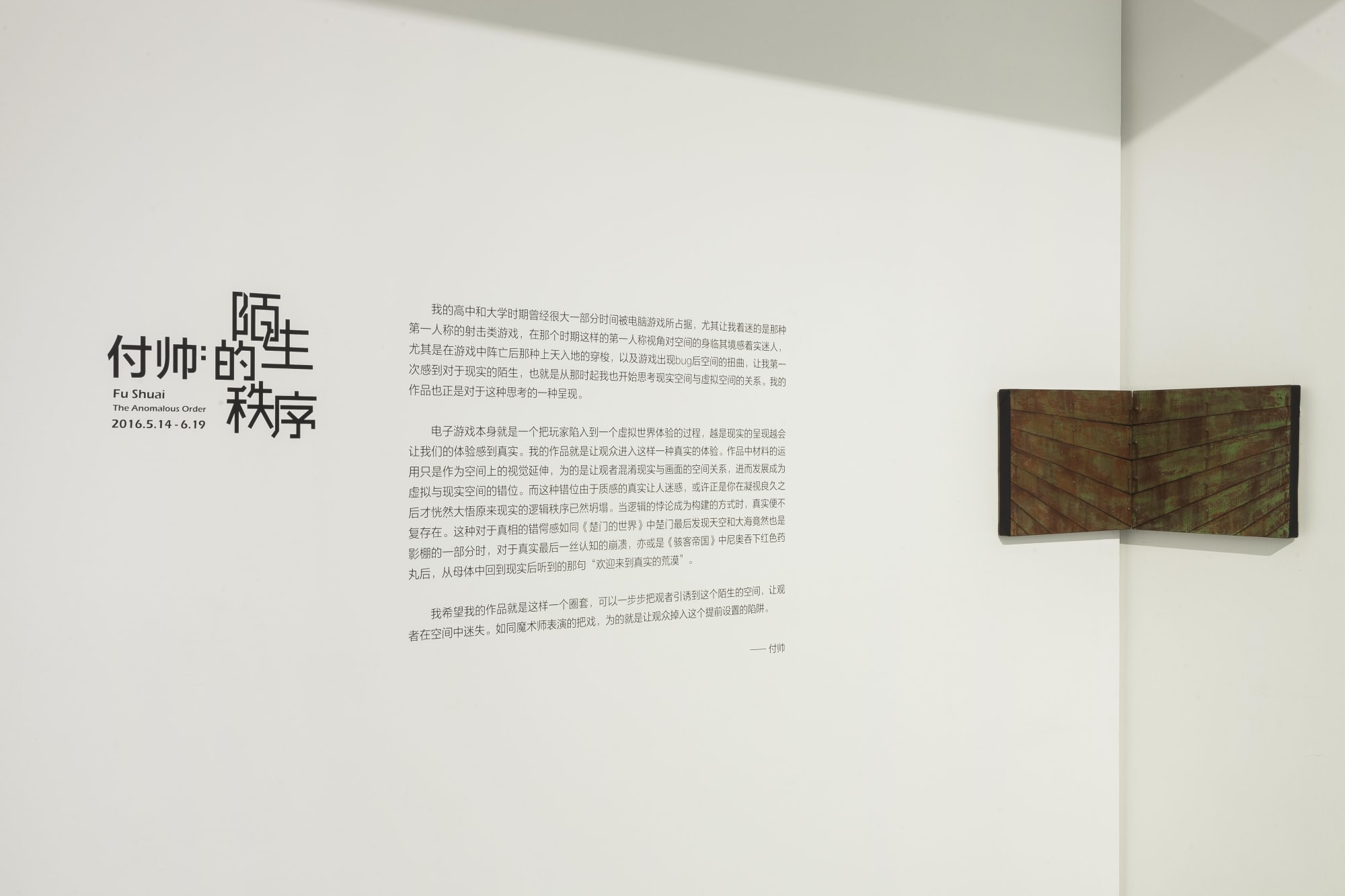 付帥：陌生的秩序