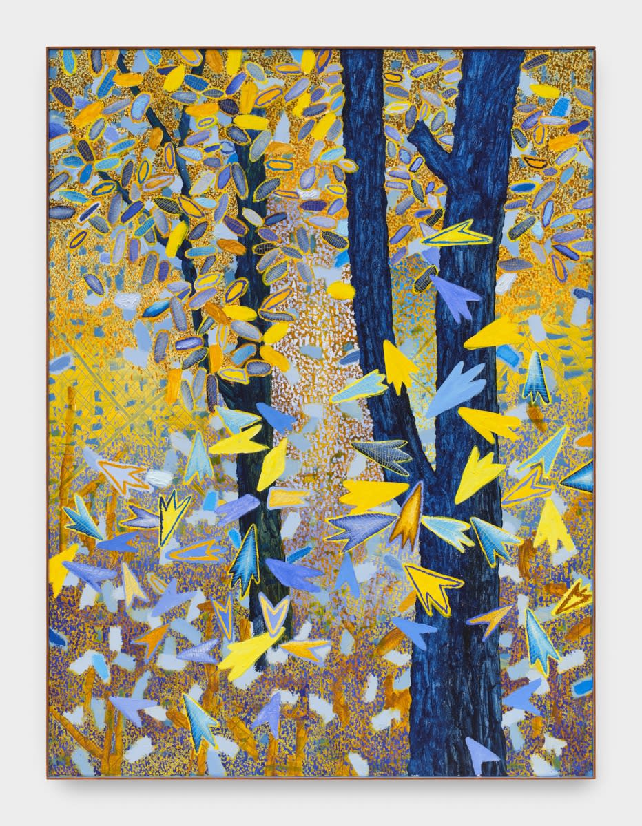 Untitled 2024 Oil and acrylic on canvas in wood frame 201x150cm