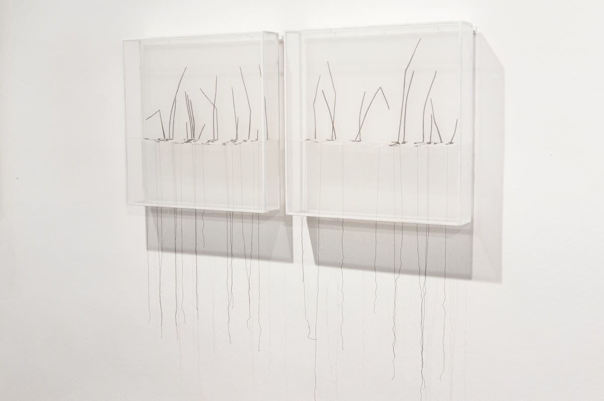 Ausstellungsansicht art and nature II, David John Flynn • Sheila Furlan • Paul Diestel, 2021