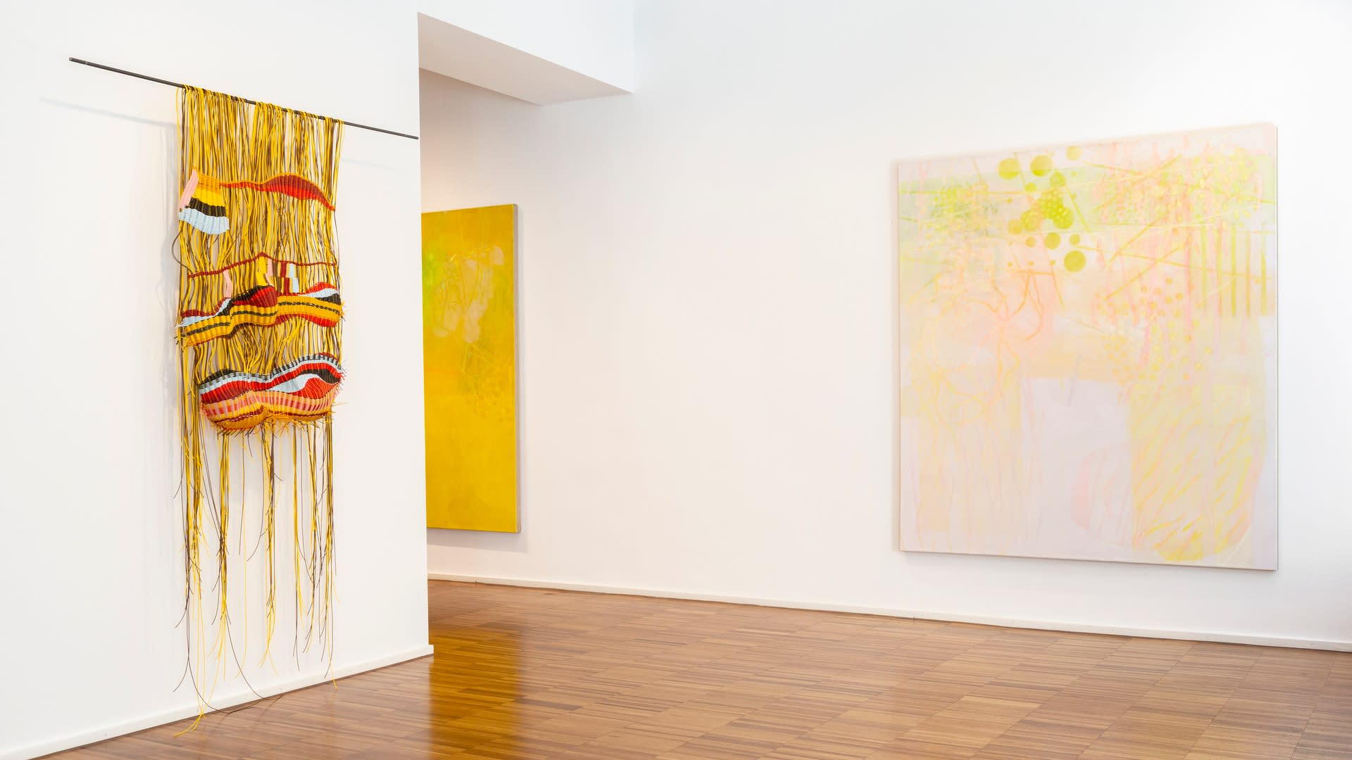 Exhibition view whispering grass, Artists: David John Flynn and Susanne Thiemann